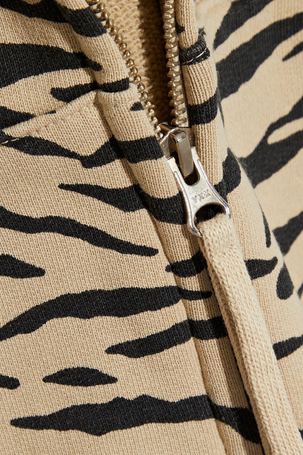 NILI LOTAN Callie camouflage French cotton-terry zip-up hoodie