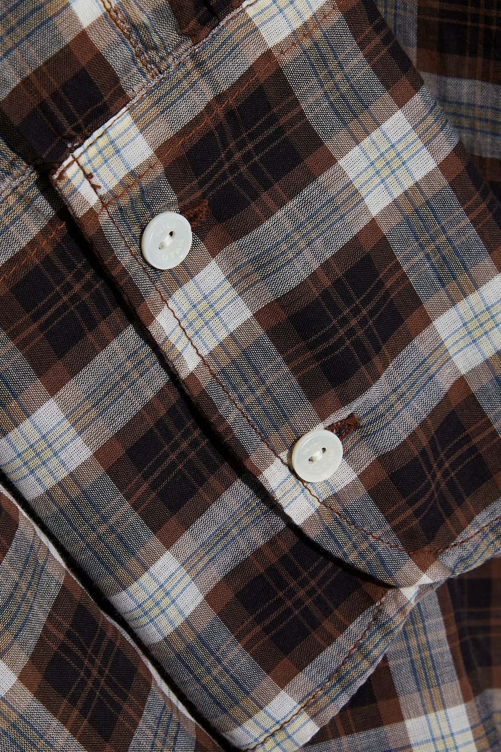 NILI LOTAN Judith checked cotton-voile shirt