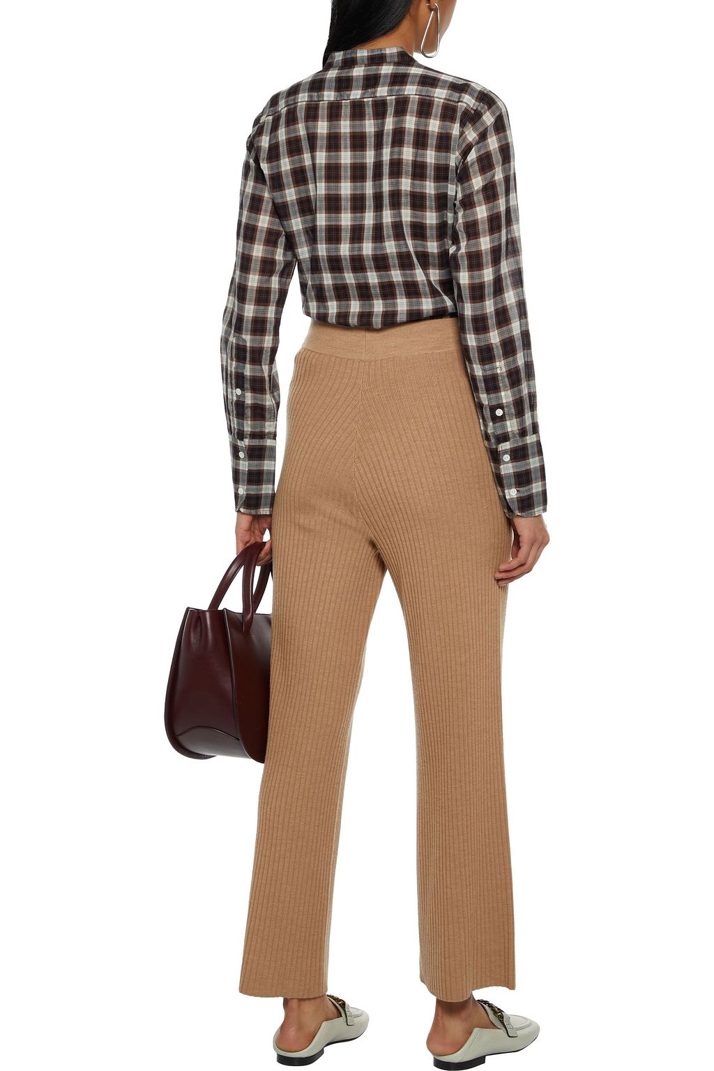 NILI LOTAN Judith checked cotton-voile shirt
