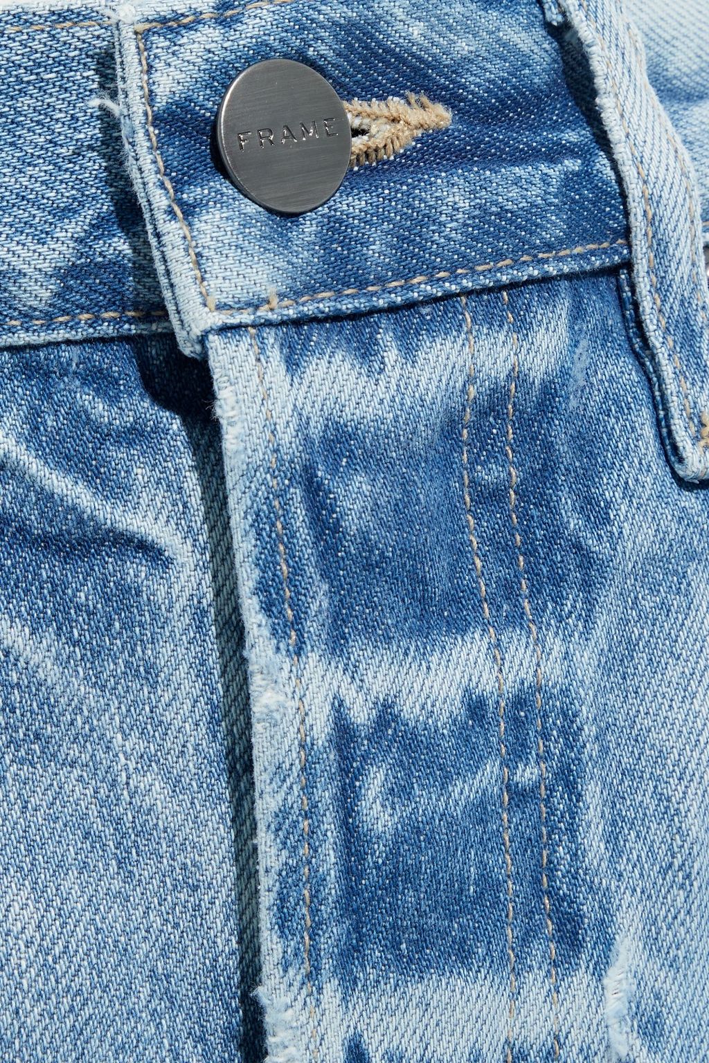 FRAME Le Original Skinny twist distressed high-rise skinny jeans