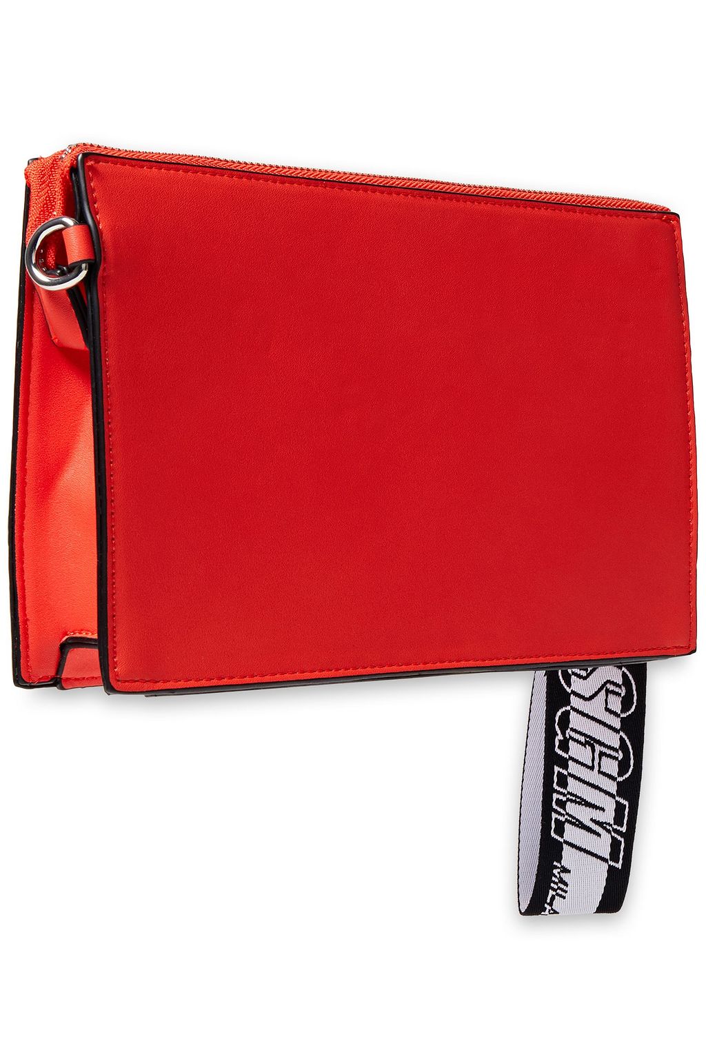 MSGM Logo-print faux leather pouch