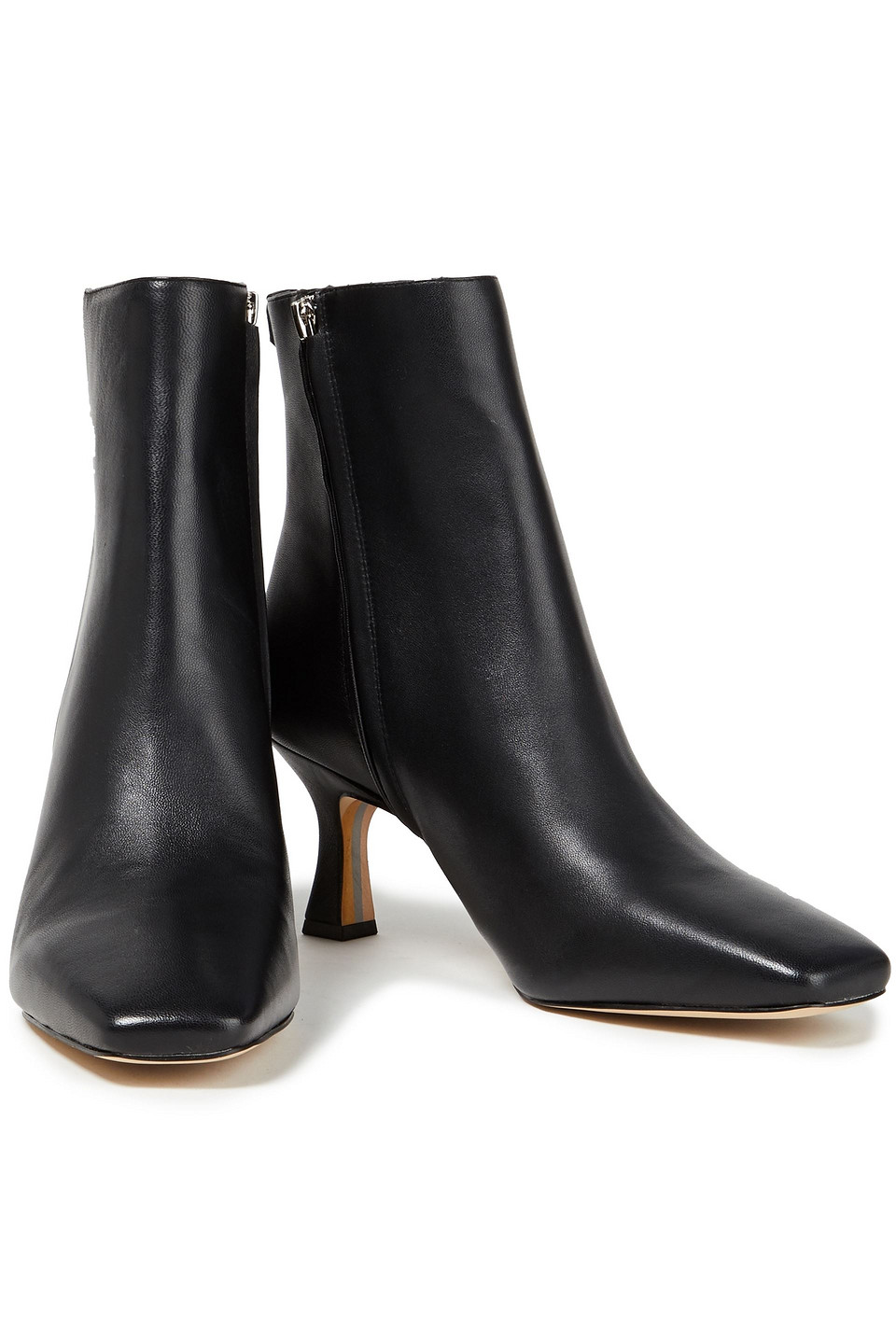 Sam Edelman Lizzo Leather Ankle Boots In Black