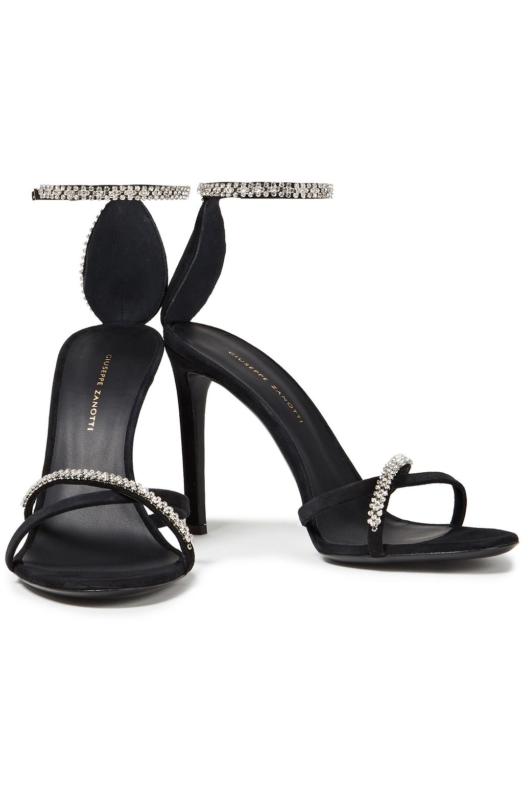 GIUSEPPE ZANOTTI Miria crystal-embellished suede sandals