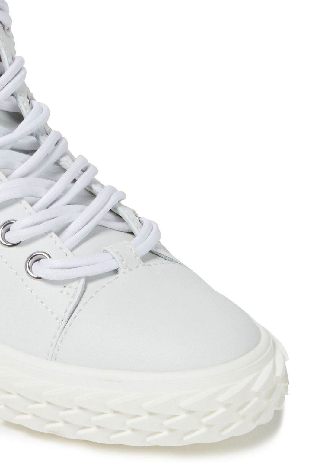 GIUSEPPE ZANOTTI Vezierte High-Top-Sneakers aus Leder