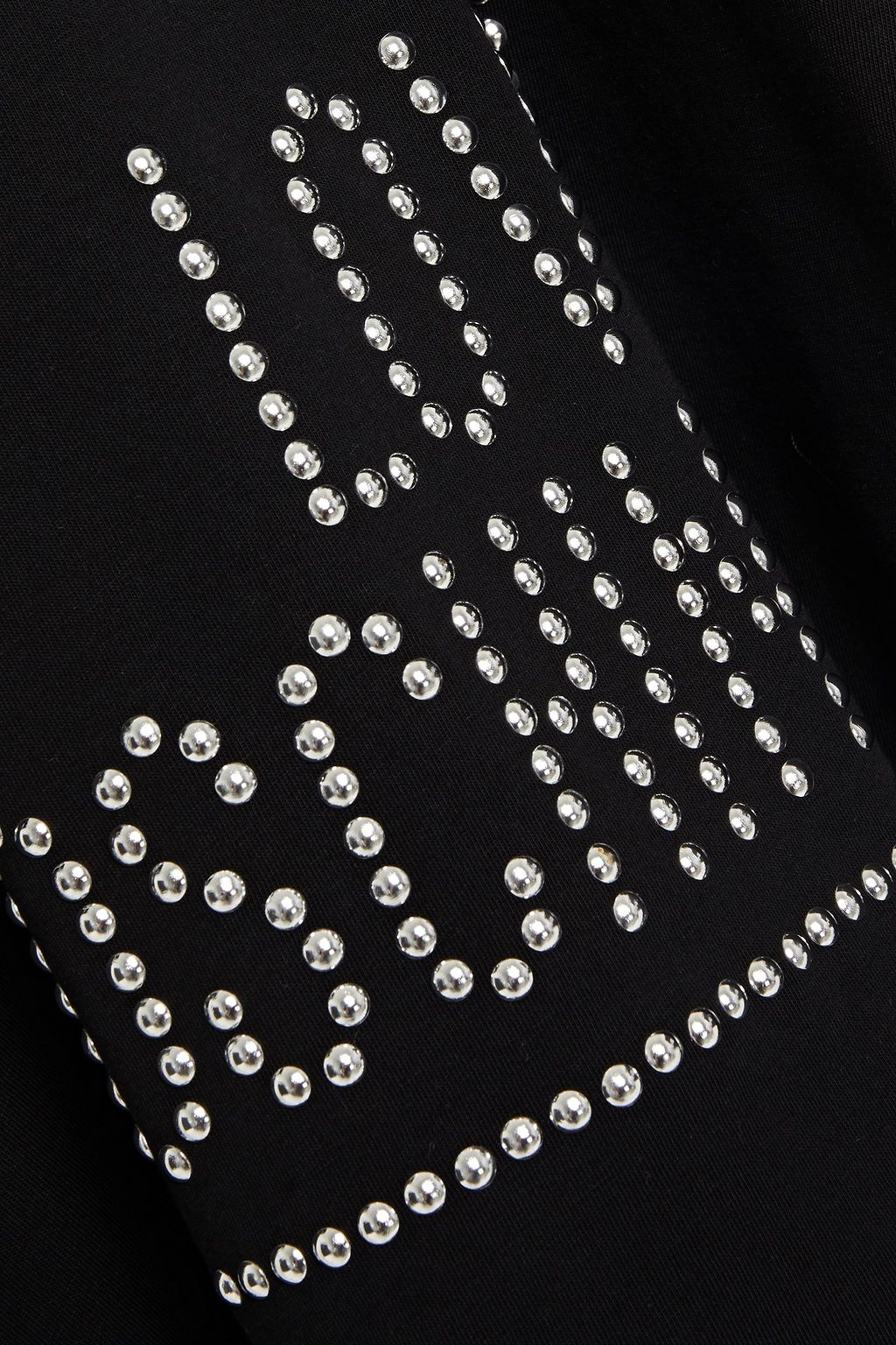 LOVE MOSCHINO Studded cotton-jersey T-shirt
