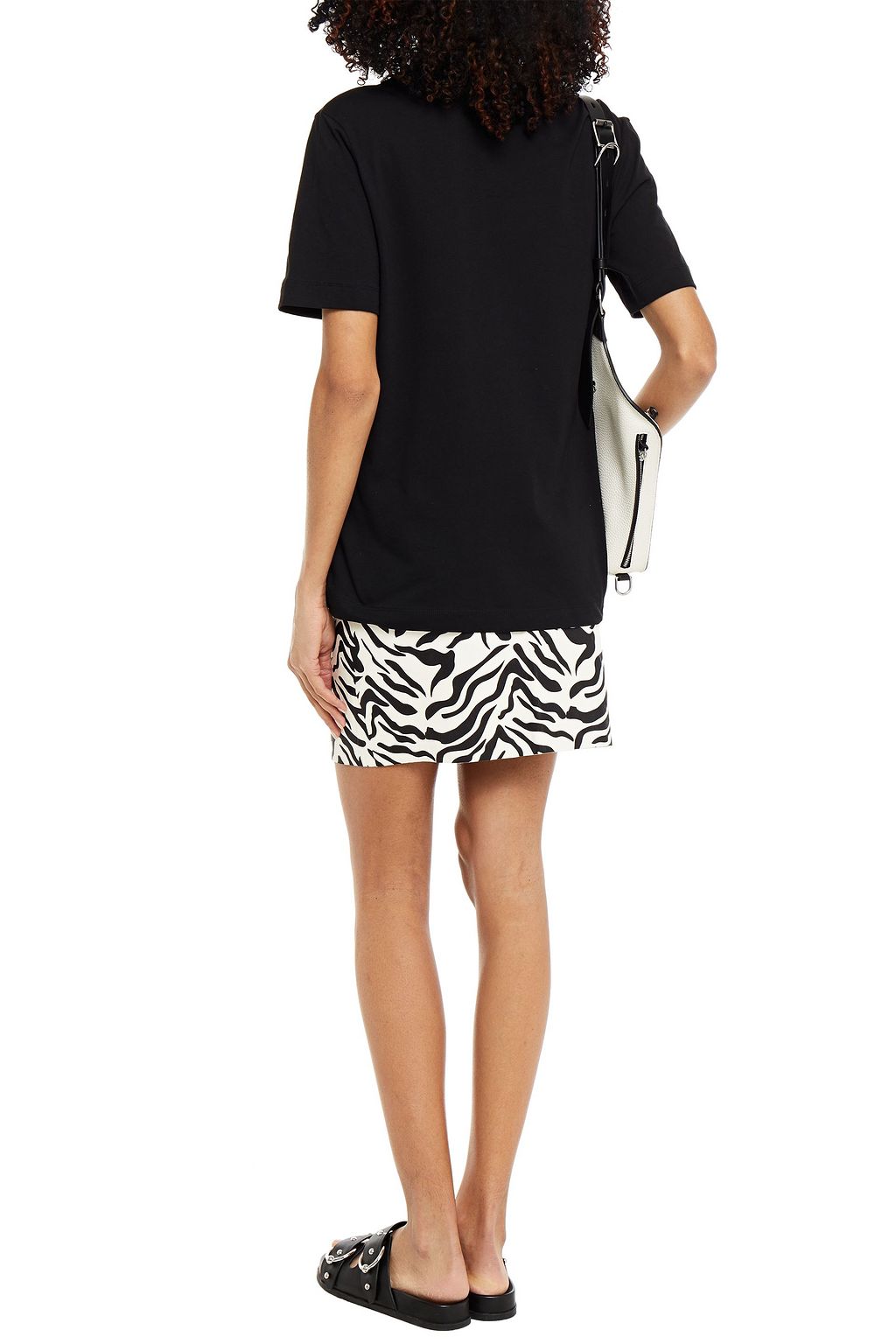 LOVE MOSCHINO Studded cotton-jersey T-shirt
