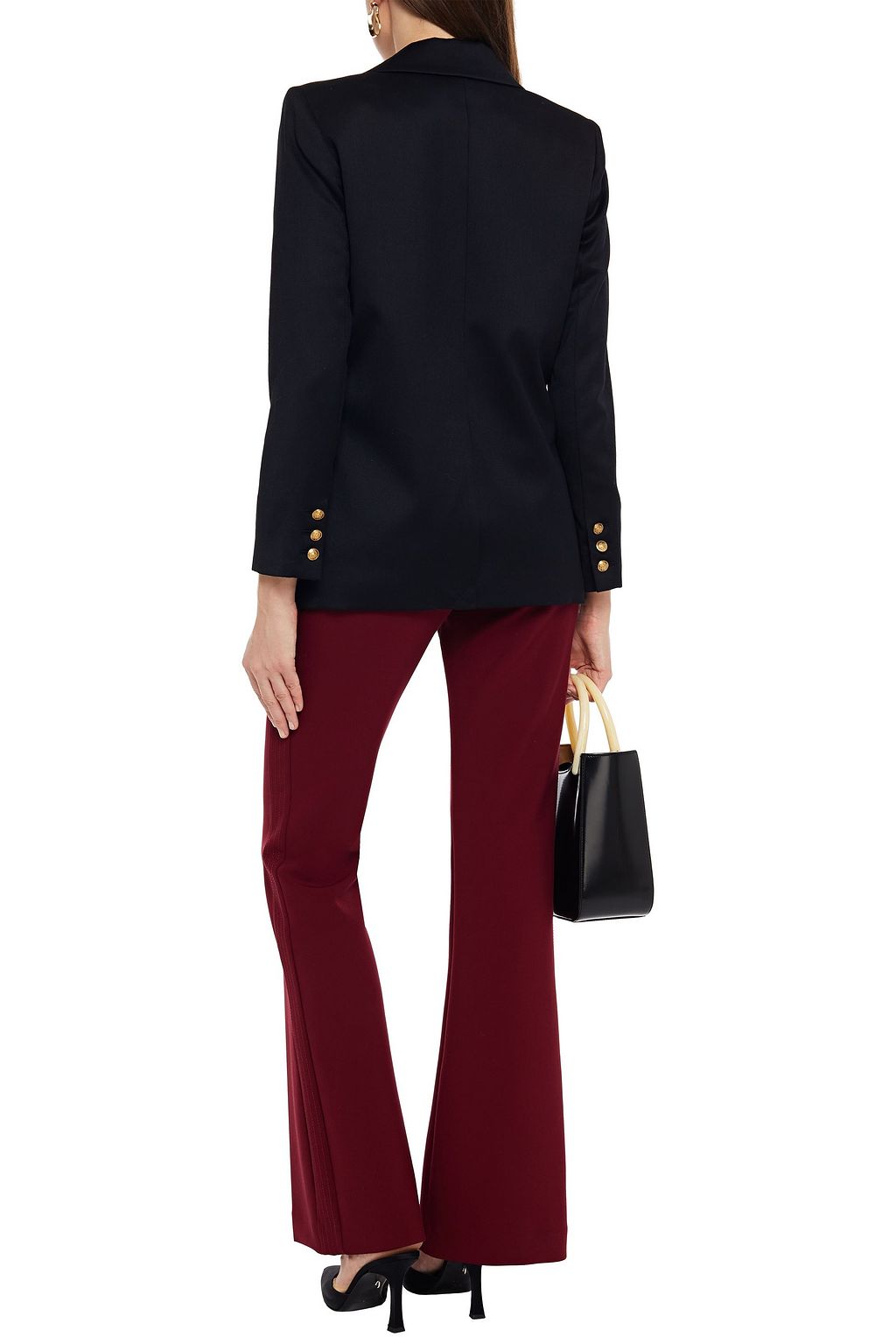 ALICE + OLIVIA Double-breasted wool-blend twill blazer