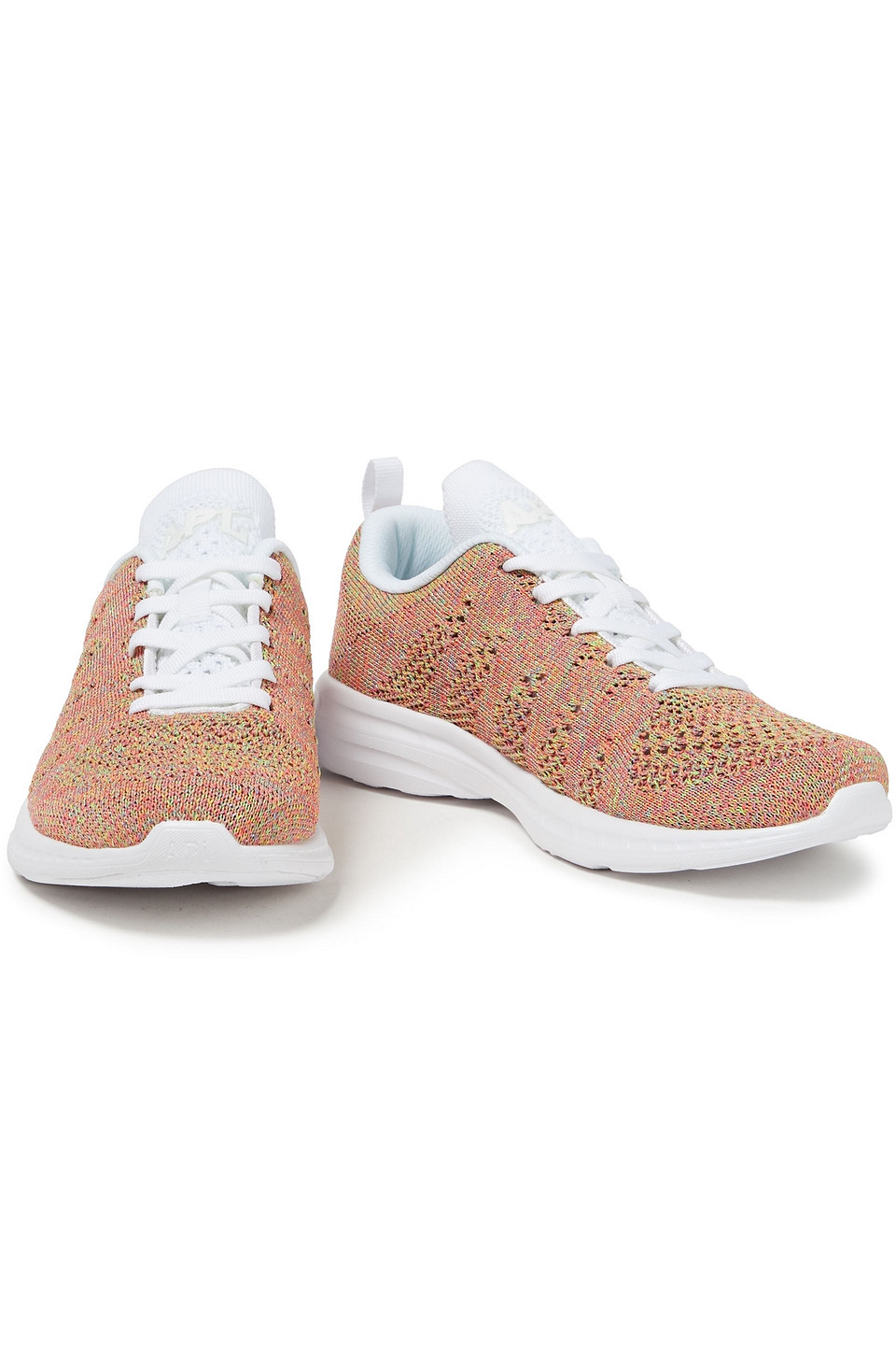 Apl Athletic Propulsion Labs Techloom Pro Mesh Trainers In Coral