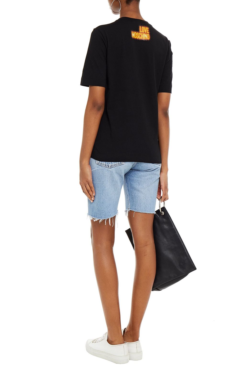 LOVE MOSCHINO Printed cotton-jersey T-shirt