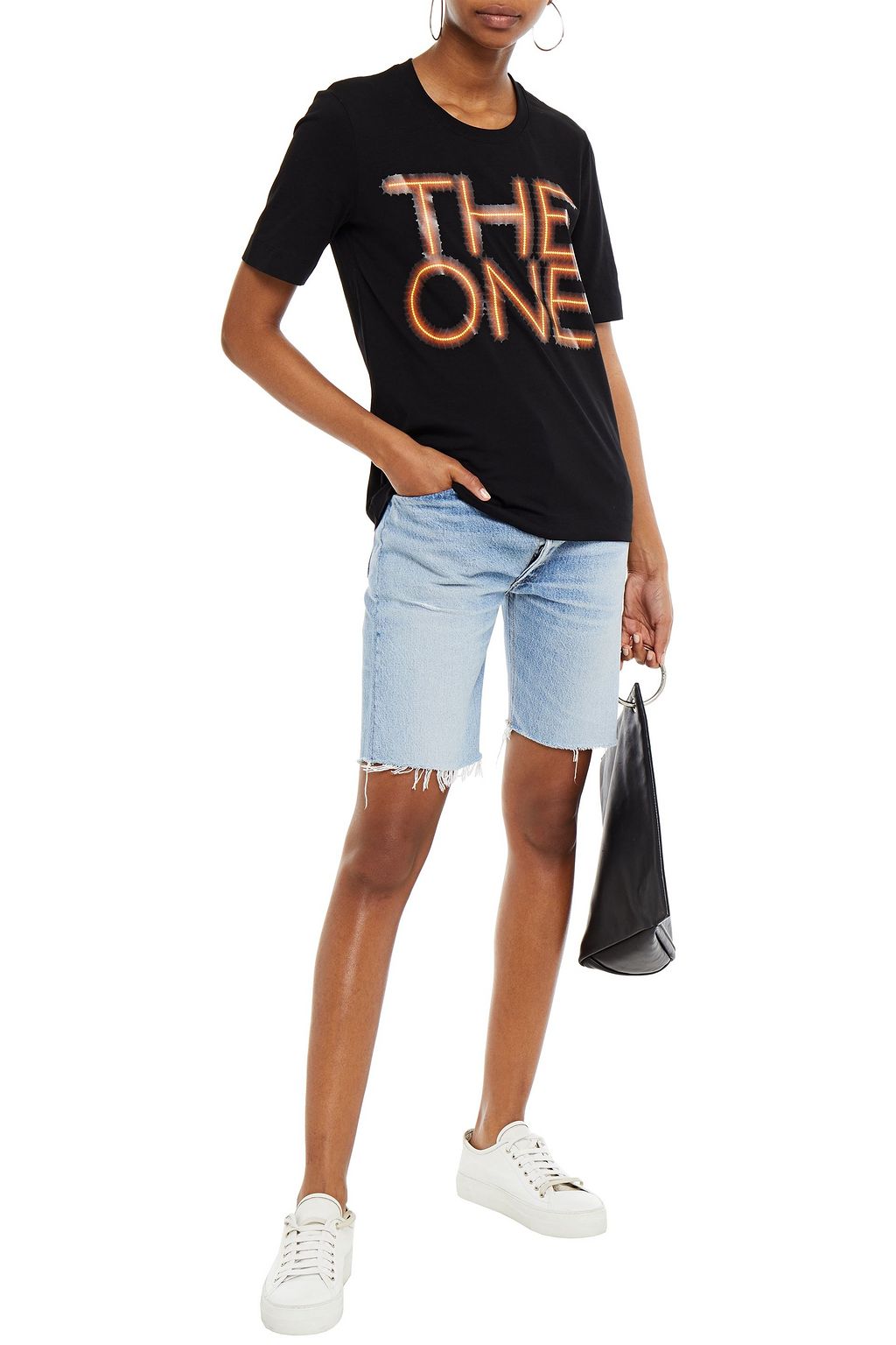 LOVE MOSCHINO Printed cotton-jersey T-shirt