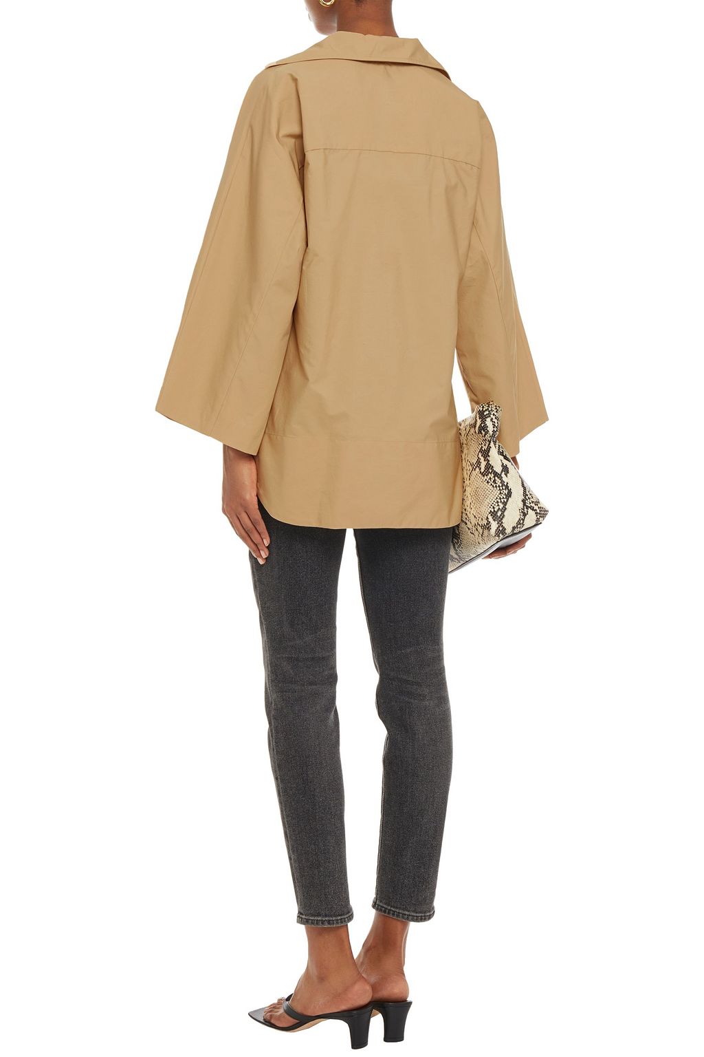 NILI LOTAN Mae cotton-poplin shirt