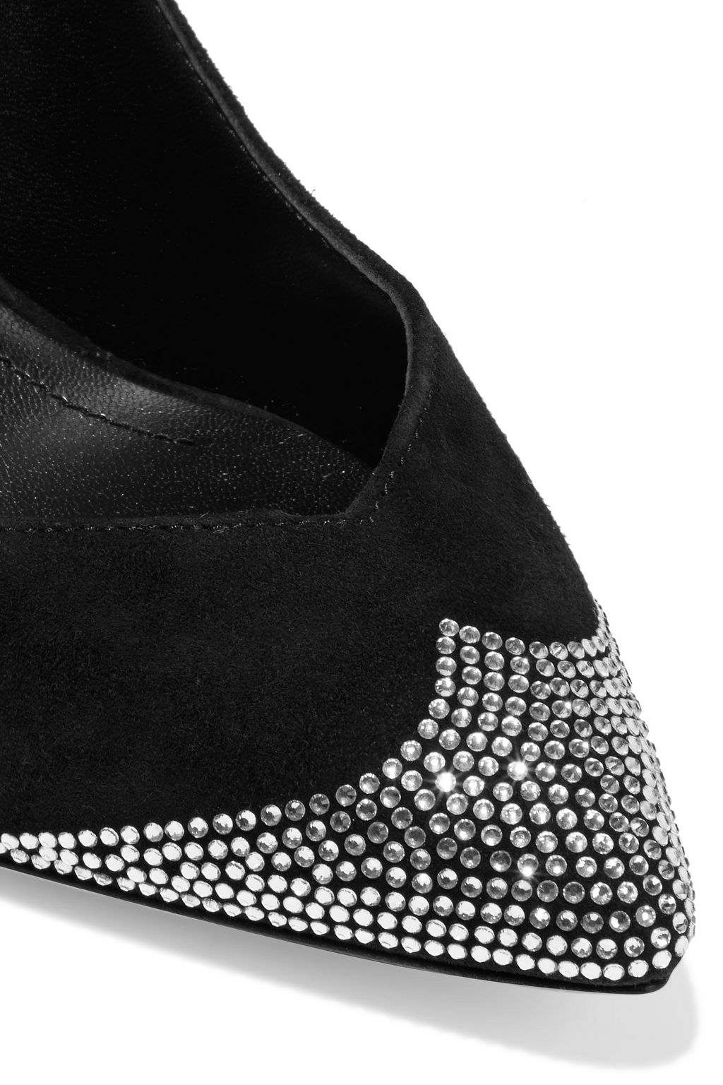 ISABEL MARANT Prasy crystal-embellished suede pumps