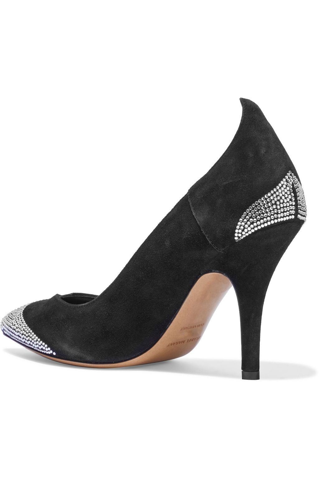 ISABEL MARANT Prasy crystal-embellished suede pumps