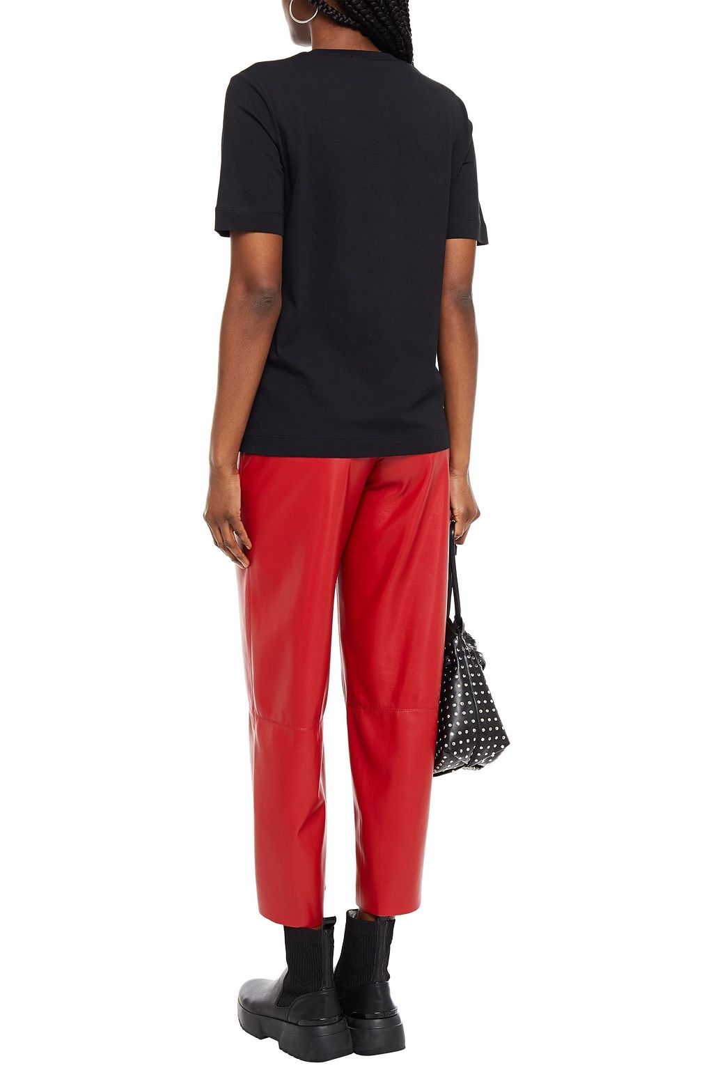 LOVE MOSCHINO Printed cotton-jersey T-shirt