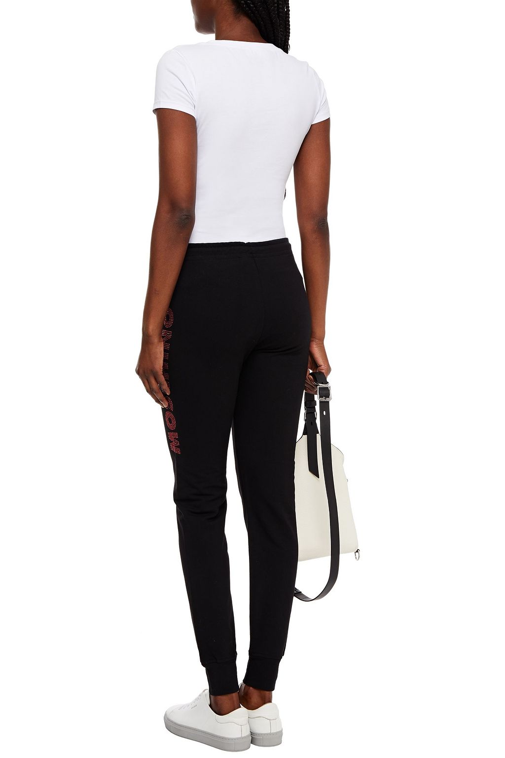 LOVE MOSCHINO Printed stretch-cotton jersey T-shirt