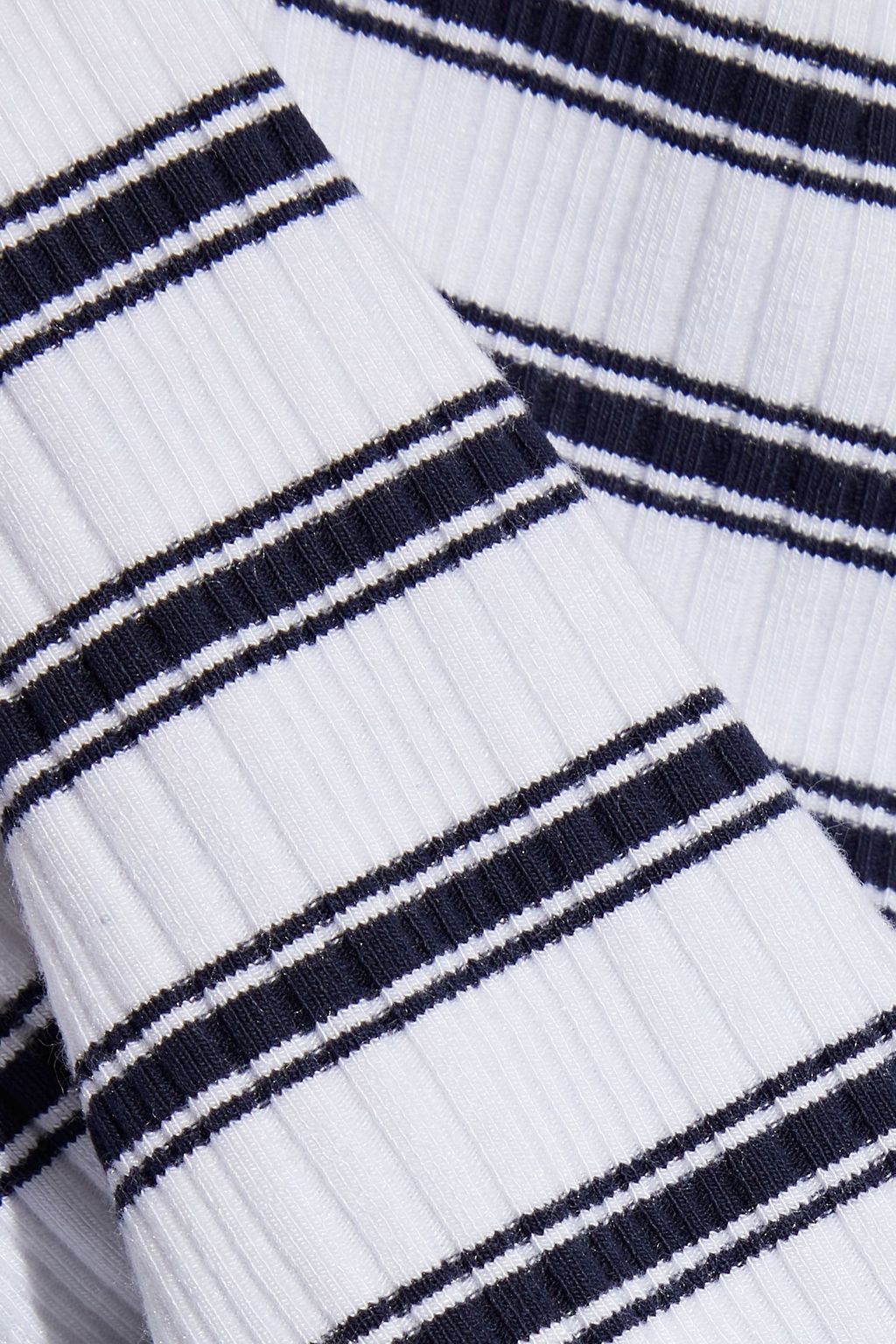 FRAME Striped ribbed modal-blend jersey tank