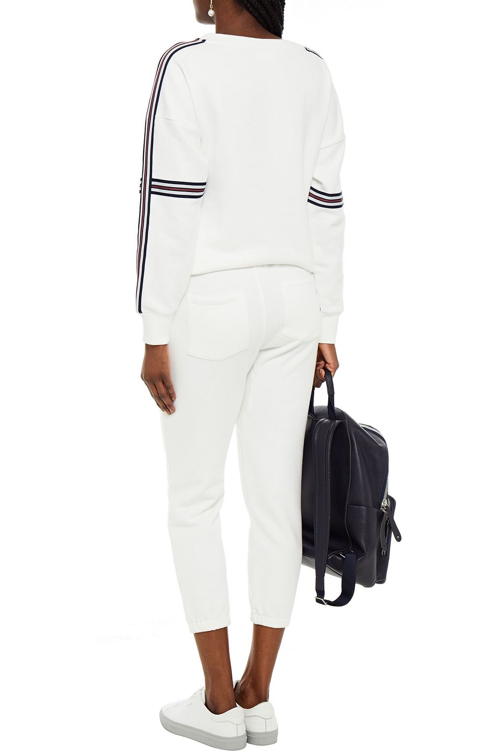 THE UPSIDE Captain French cotton-terry track pants