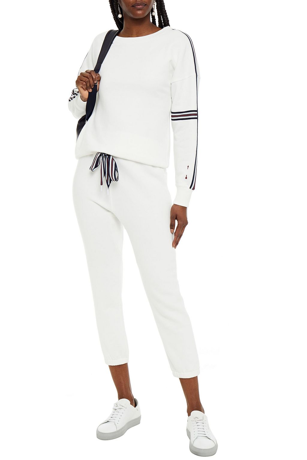 THE UPSIDE Captain French cotton-terry track pants