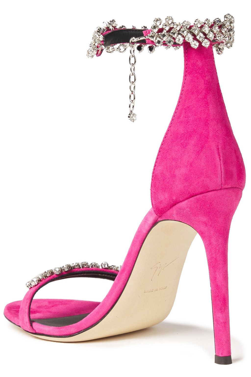 GIUSEPPE ZANOTTI Raissa crystal-embellished suede sandals