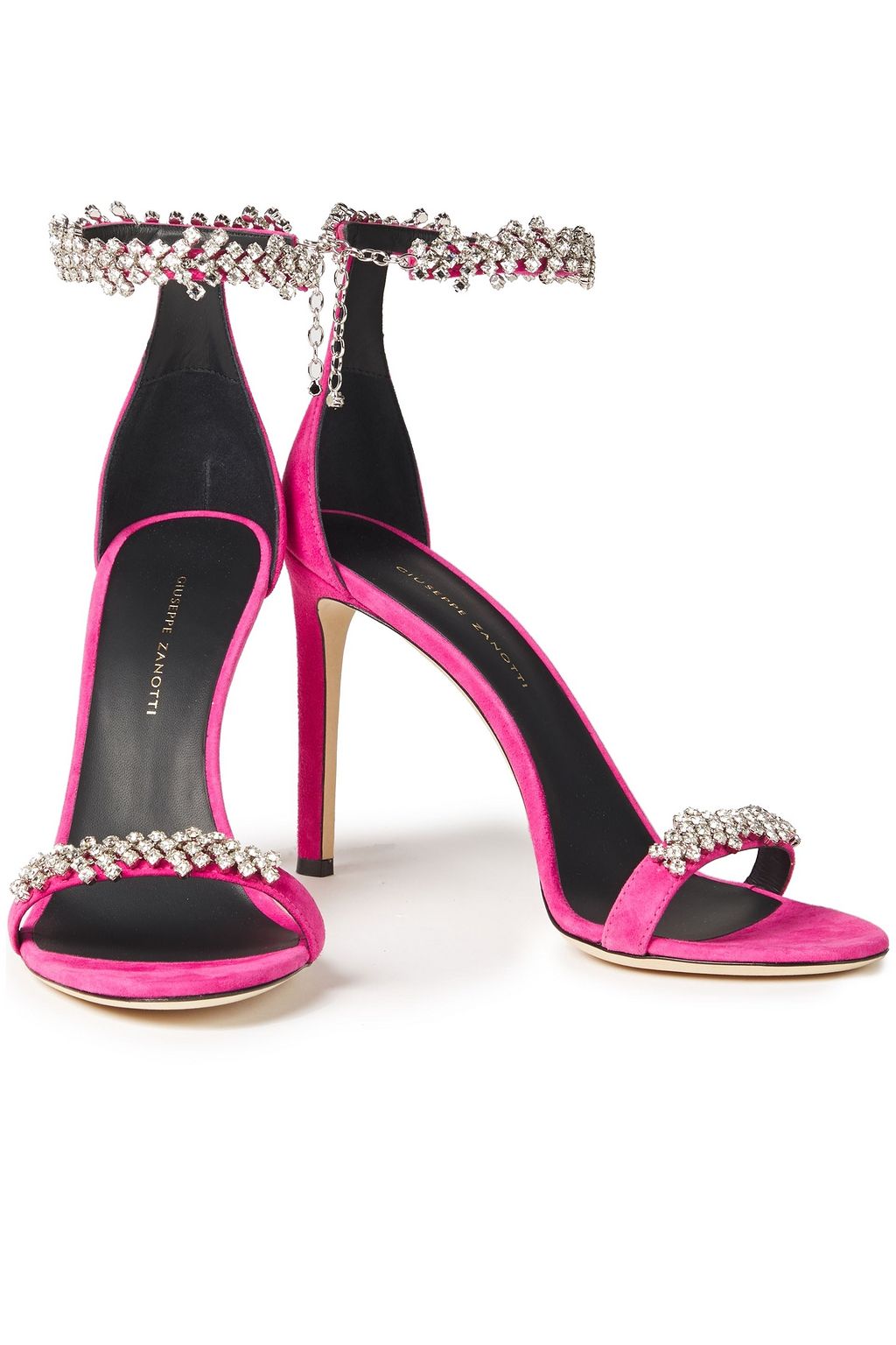 GIUSEPPE ZANOTTI Raissa crystal-embellished suede sandals