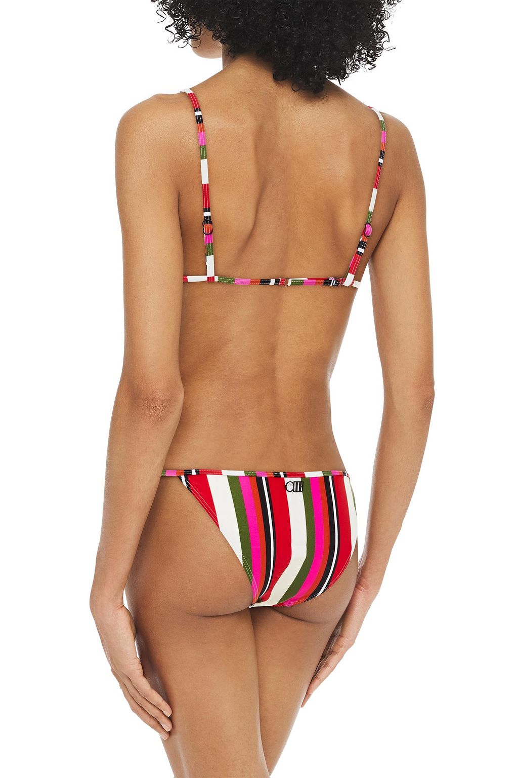 SOLID & STRIPED The Lulu striped triangle bikini top