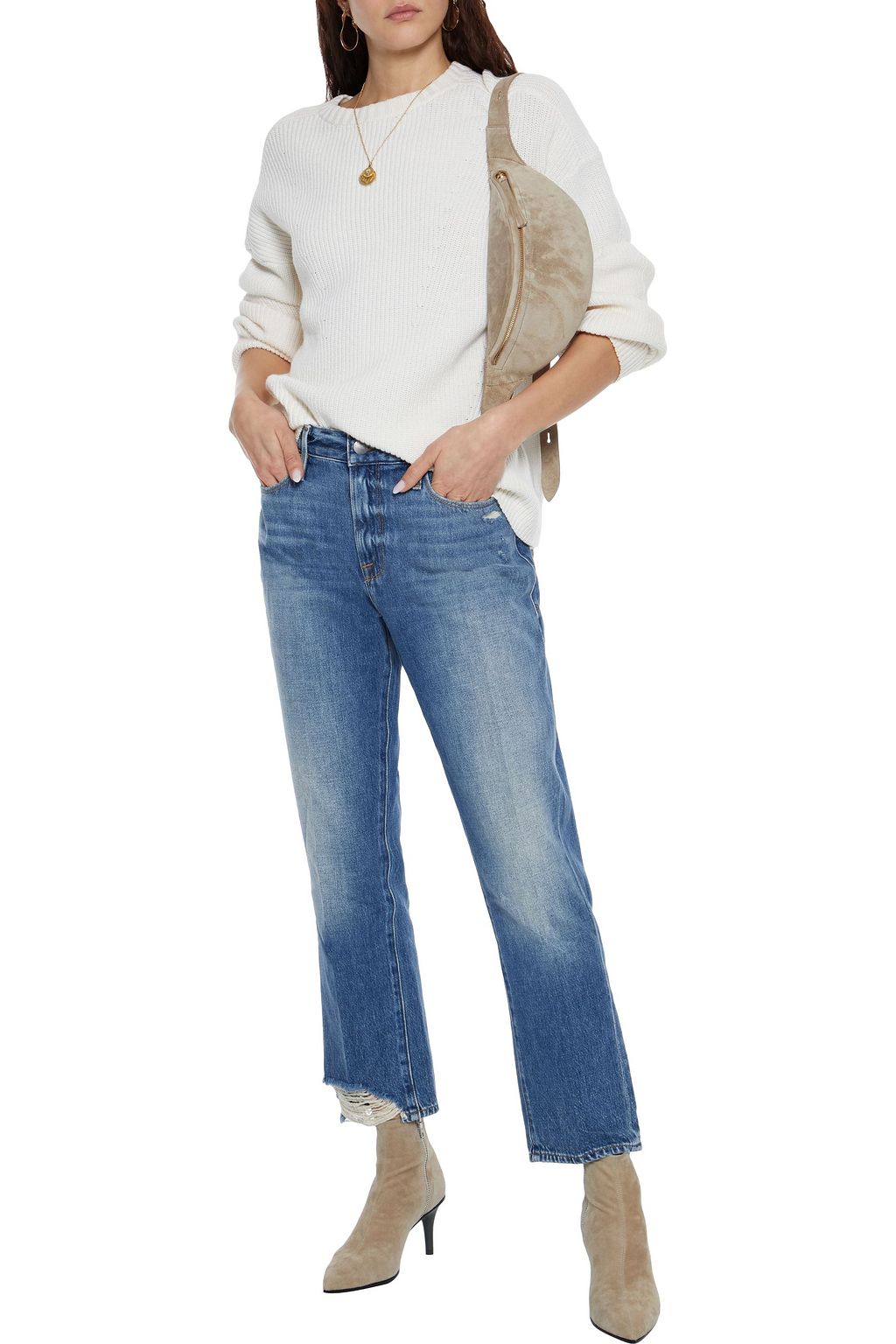 FRAME Le Nouveau mid-rise straight-leg jeans