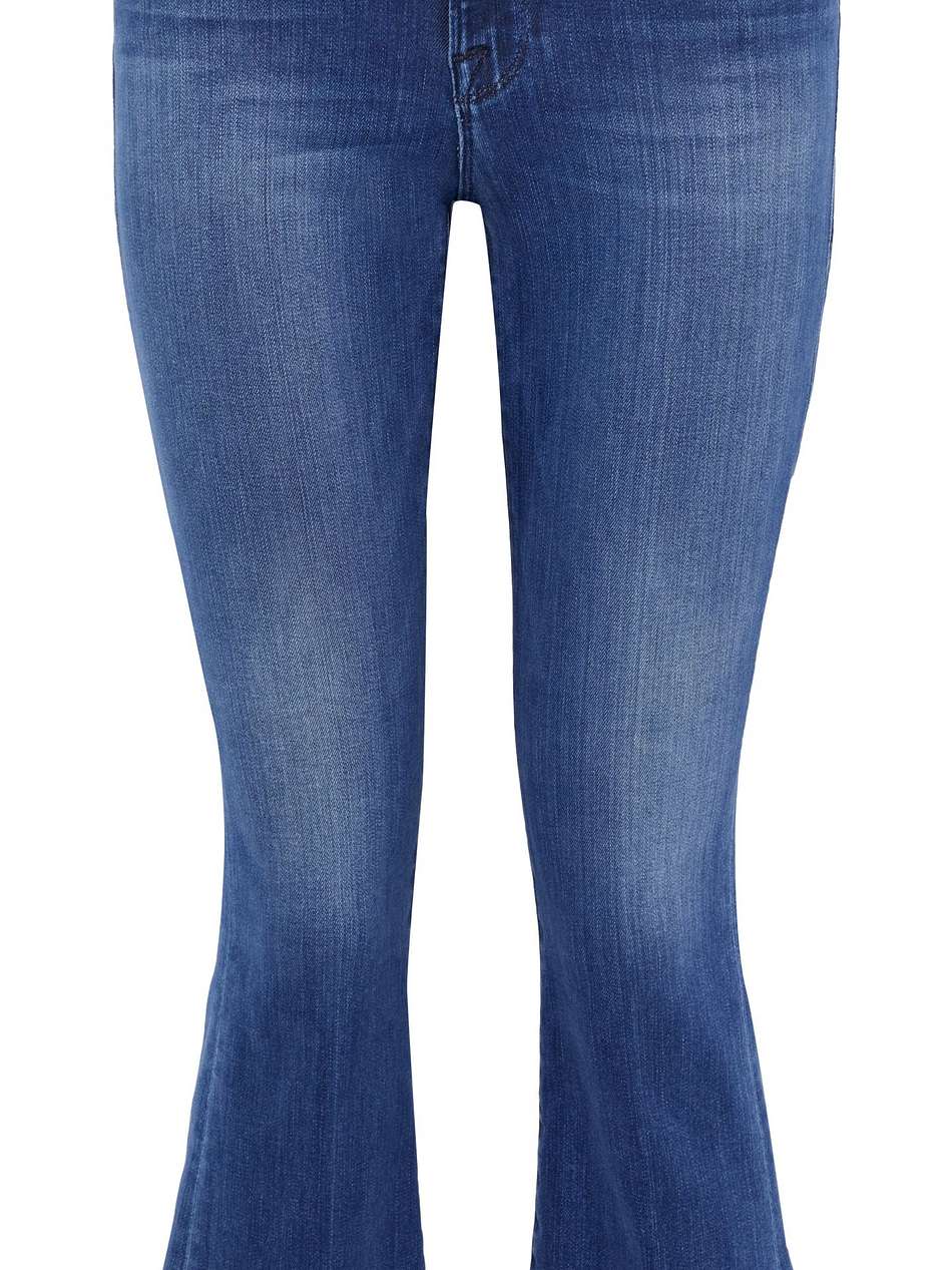 le crop mini boot mid-rise bootcut jeans