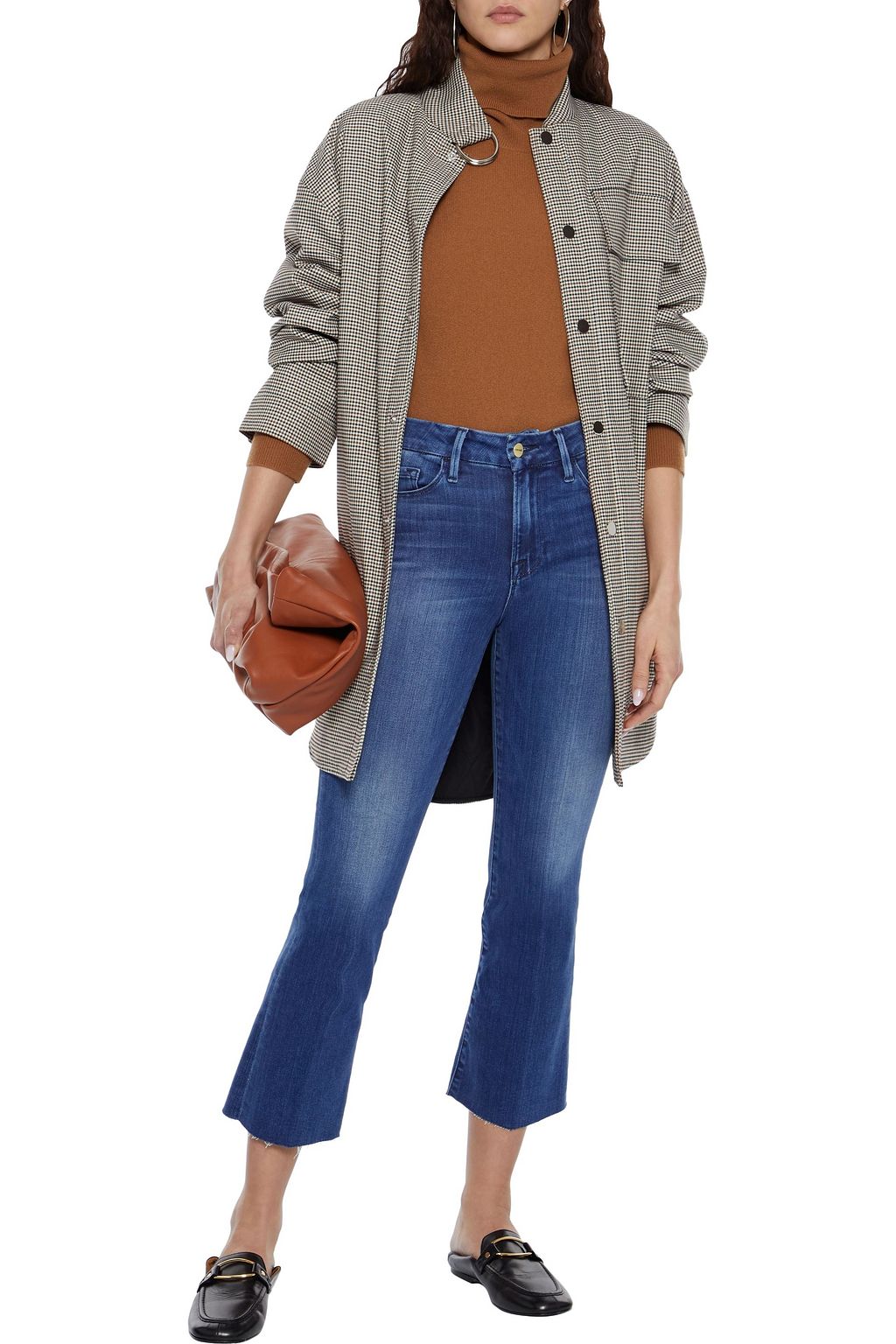FRAME Le Crop Mini Boot mid-rise bootcut jeans