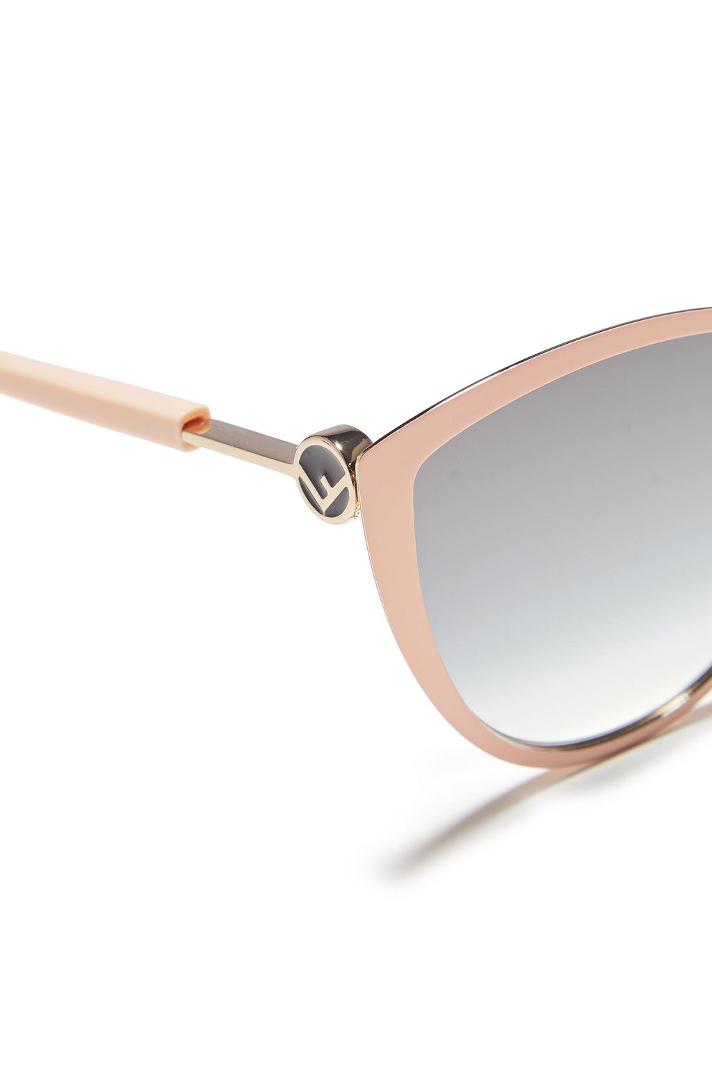 FENDI Cat-eye gold-tone sunglasses