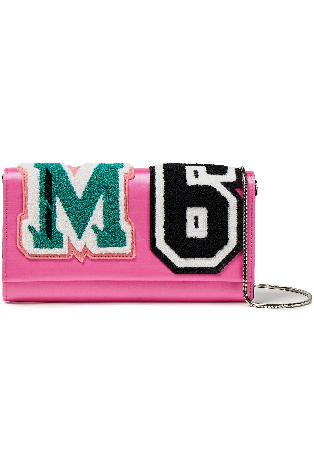 MM6 MAISON MARGIELA Appliquéd satin wallet