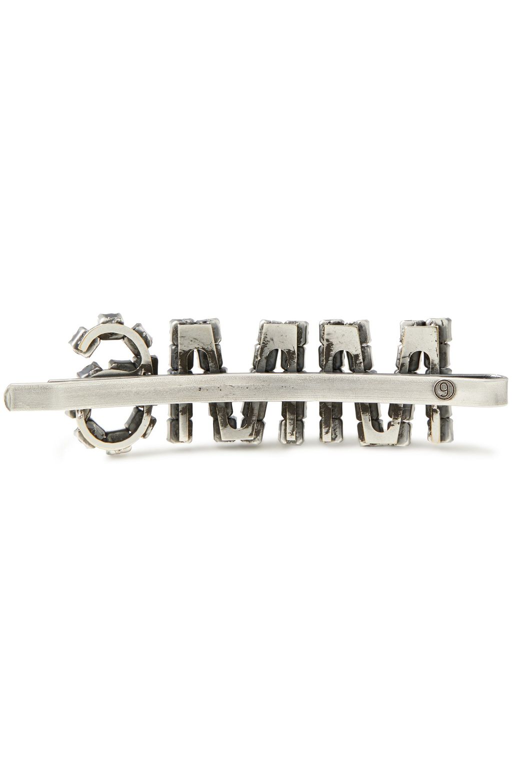 MM6 MAISON MARGIELA Gunmetal-tone crystal hair slide