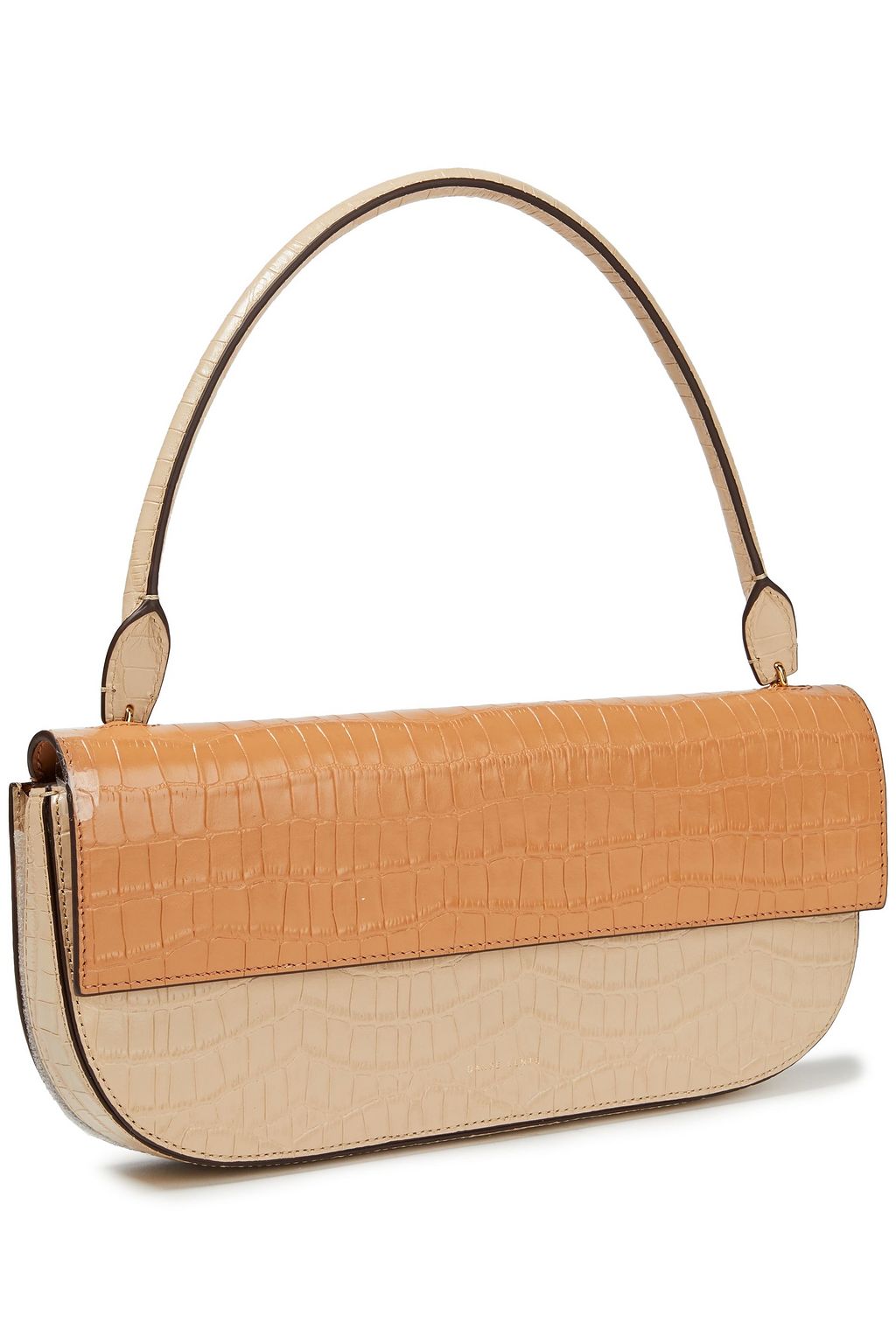 DANSE LENTE Croc-effect leather shoulder bag