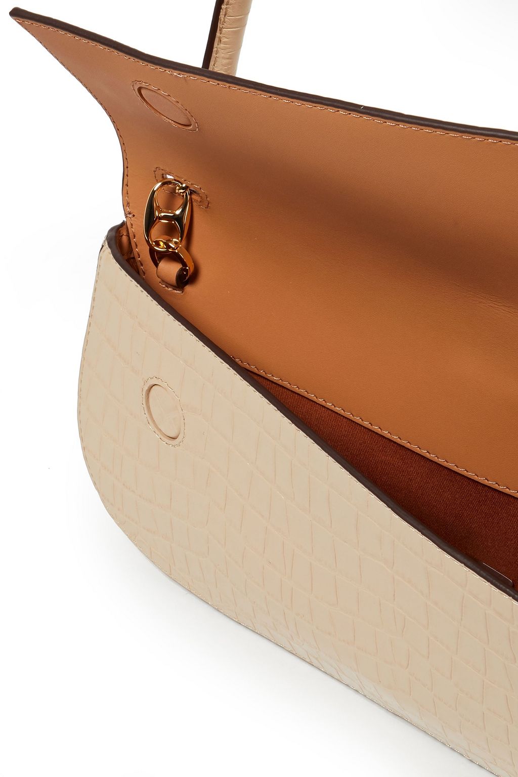 DANSE LENTE Croc-effect leather shoulder bag