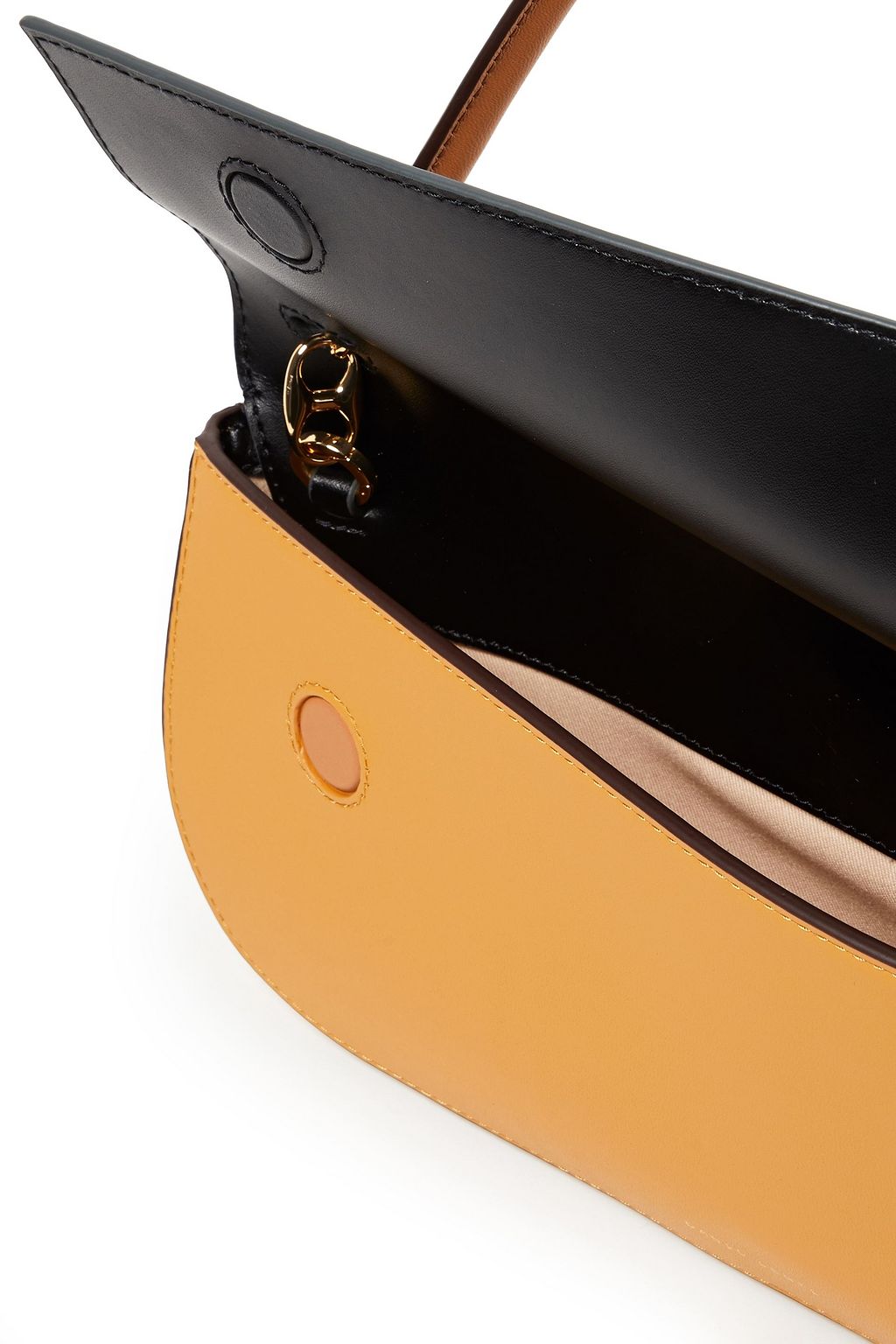 DANSE LENTE Two-tone leather shoulder bag