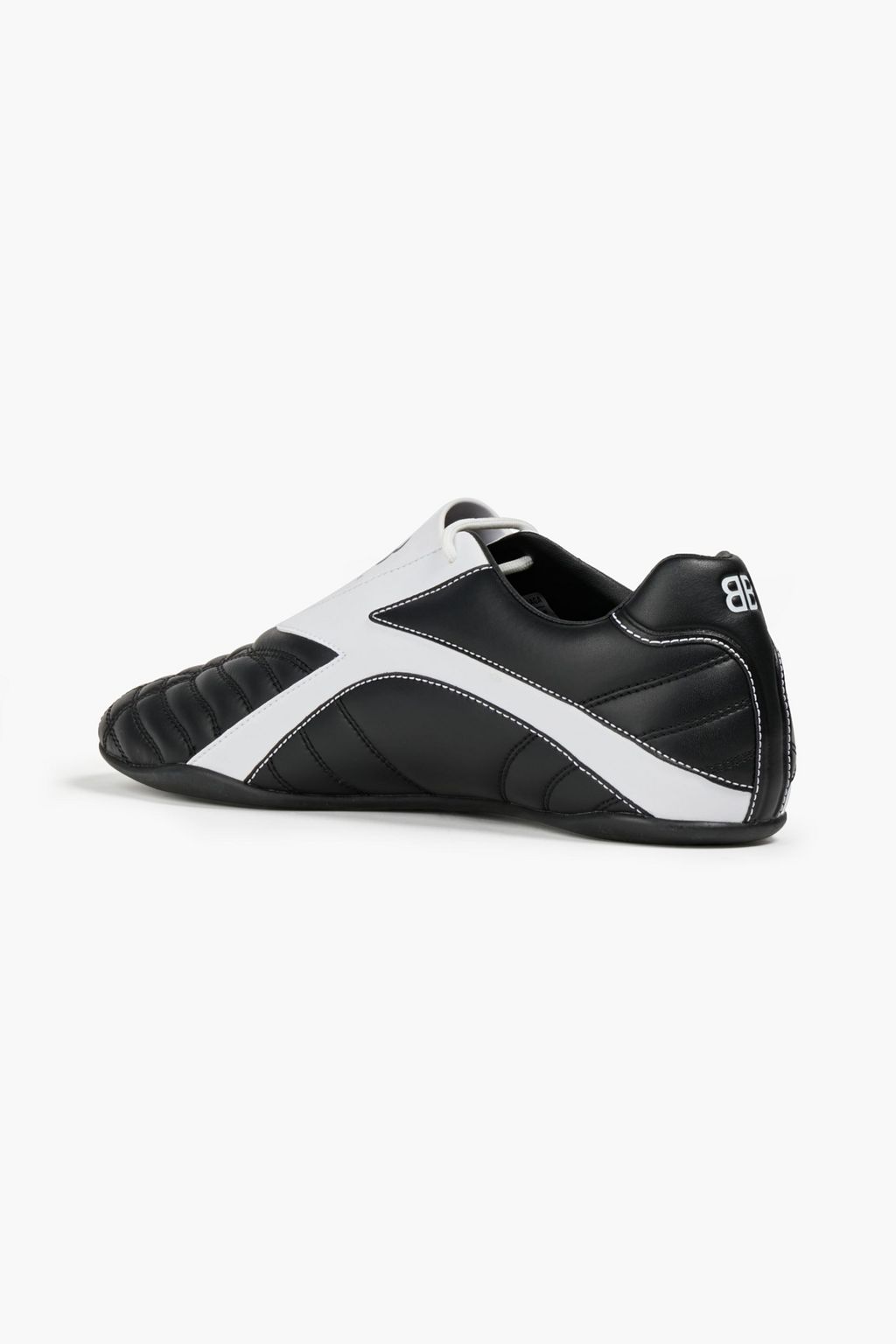 BALENCIAGA Logo-print quilted faux leather sneakers