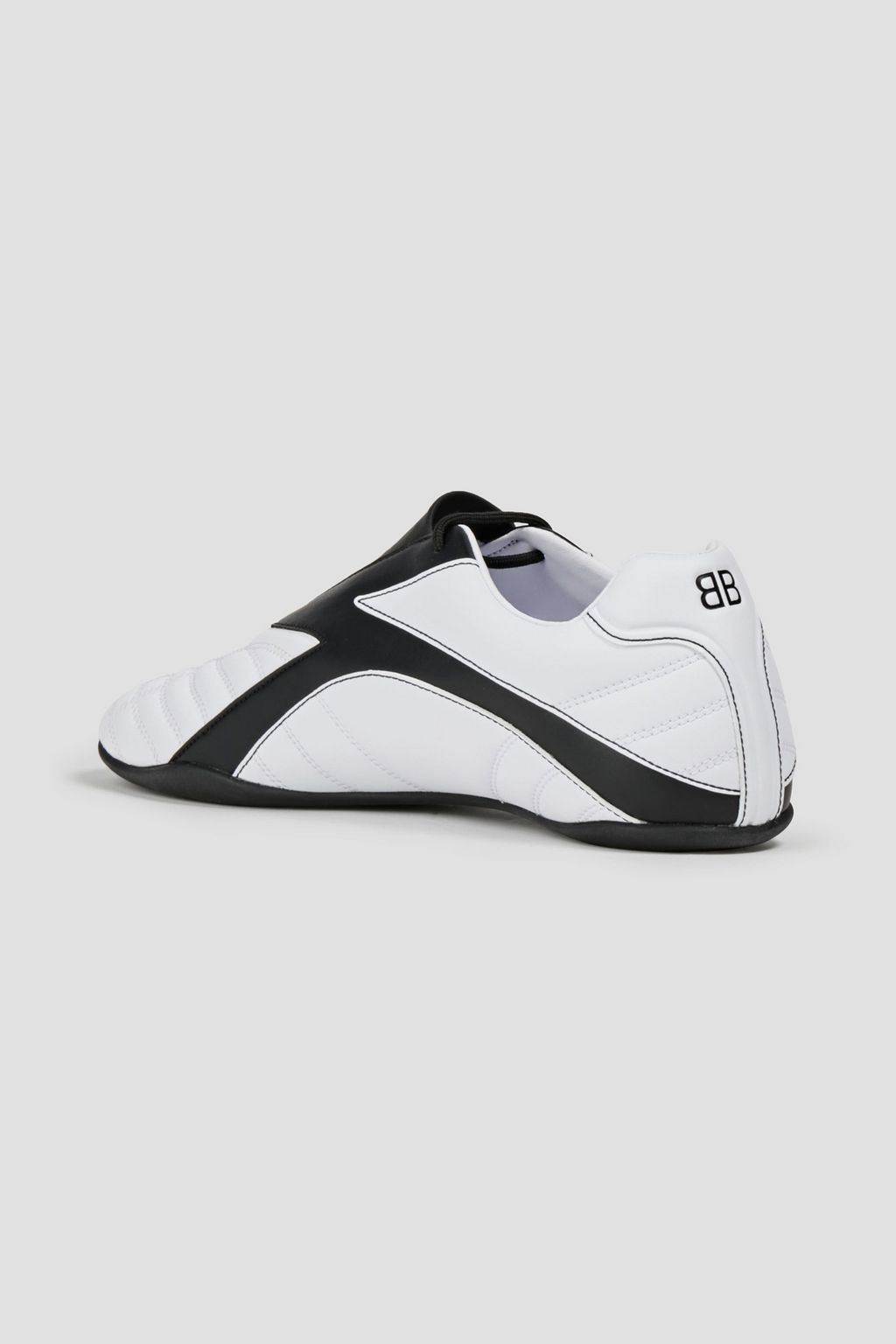 BALENCIAGA Logo-print quilted faux leather sneakers
