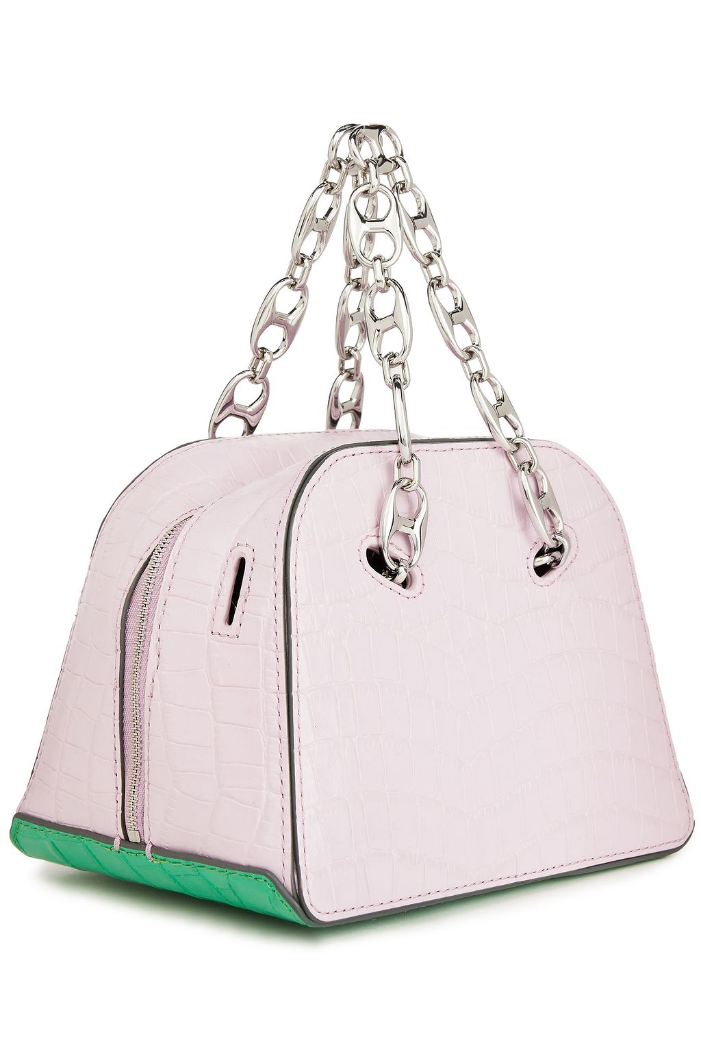 DANSE LENTE Mini Bowling croc-effect leather shoulder bag