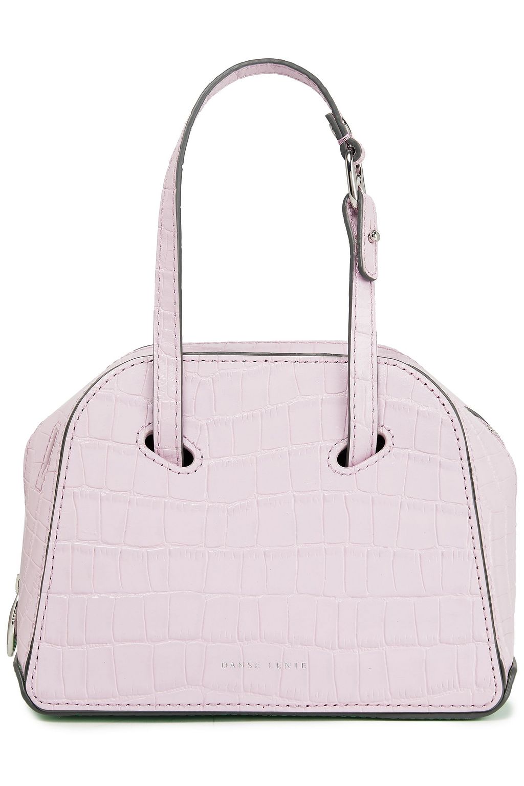 DANSE LENTE Mini Bowling croc-effect leather shoulder bag