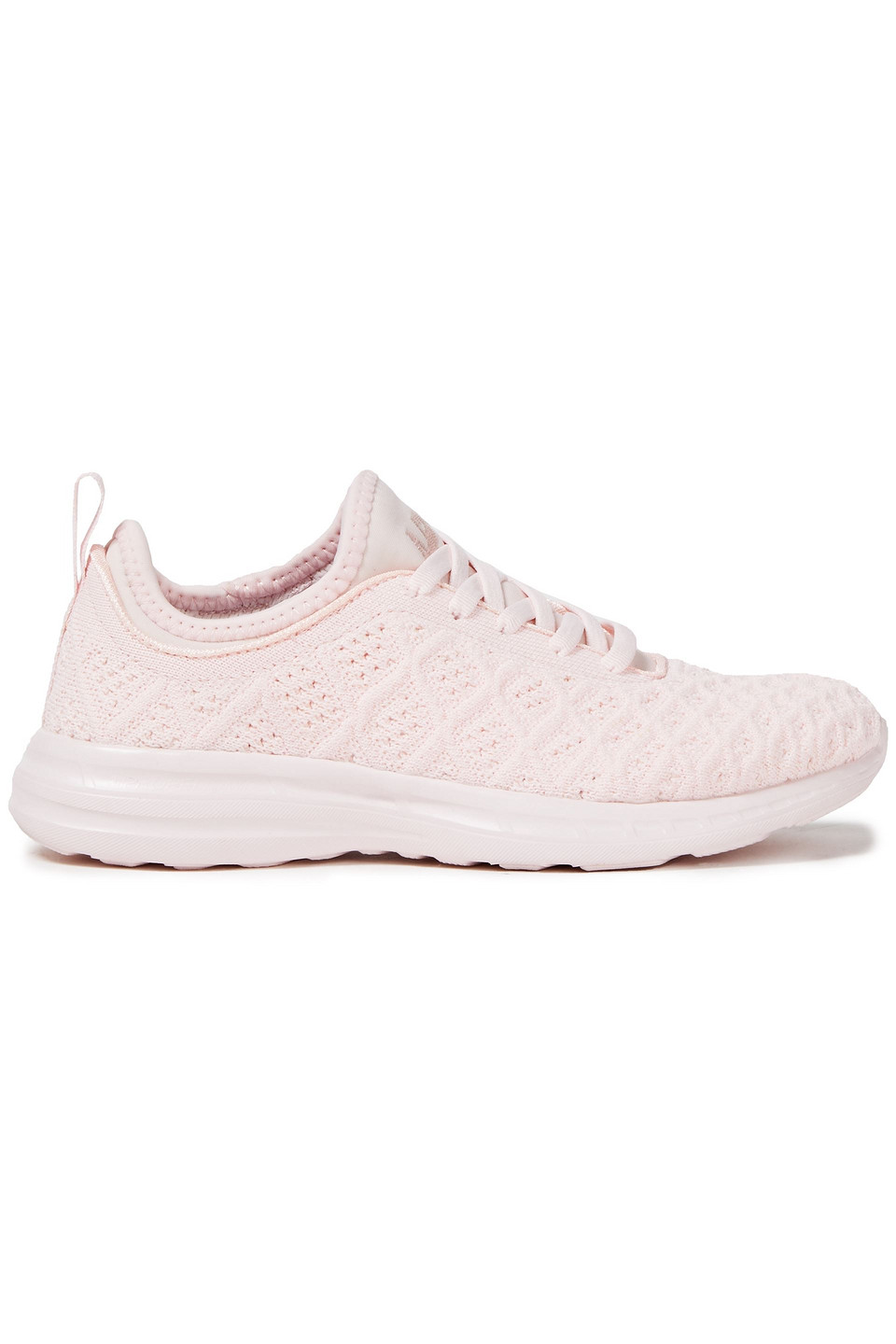 Apl® Athletic Propulsion Labs Woman Techloom Phanton Mesh And Neoprene Sneakers Pastel Pink Size 5