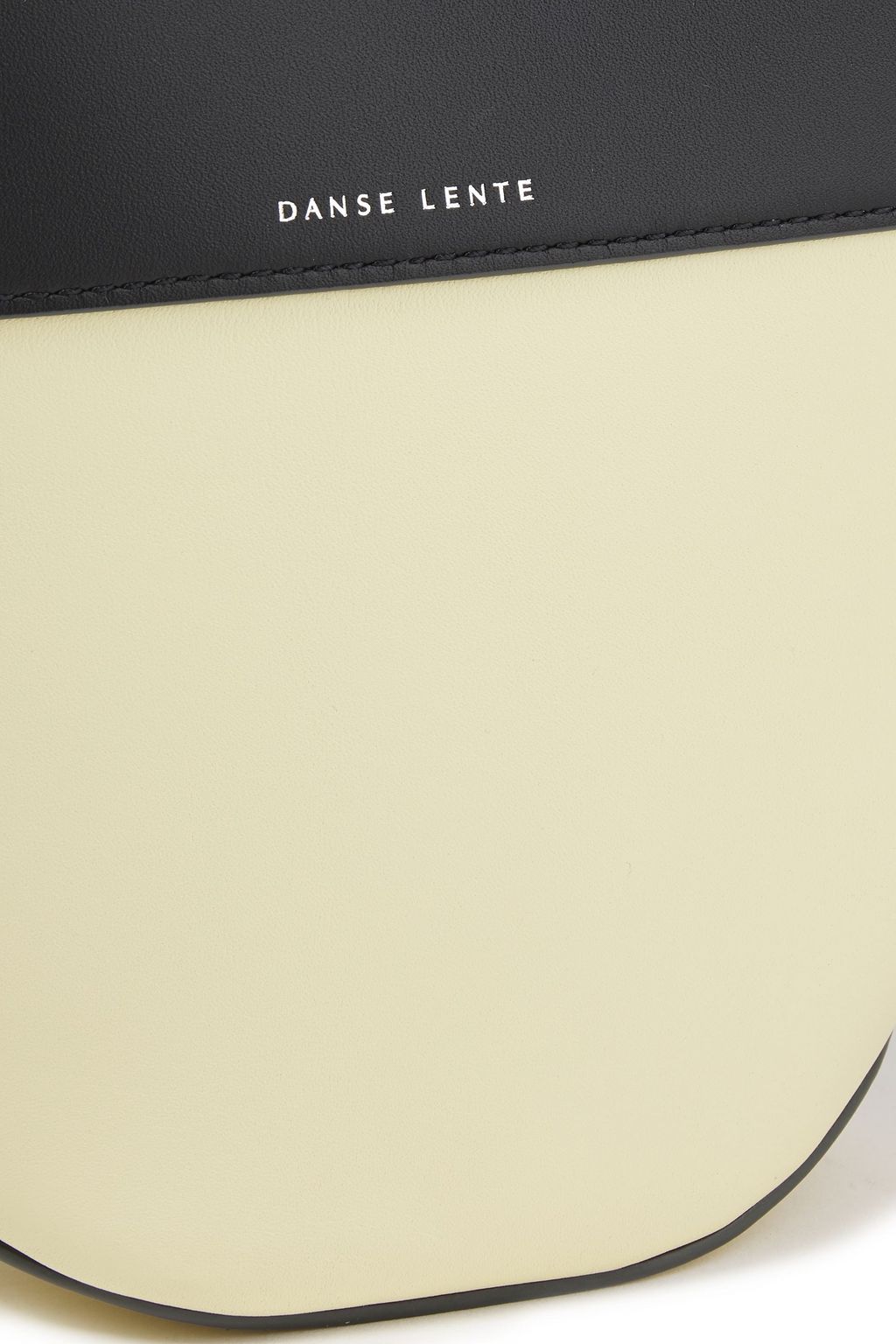 DANSE LENTE Two-tone leather tote