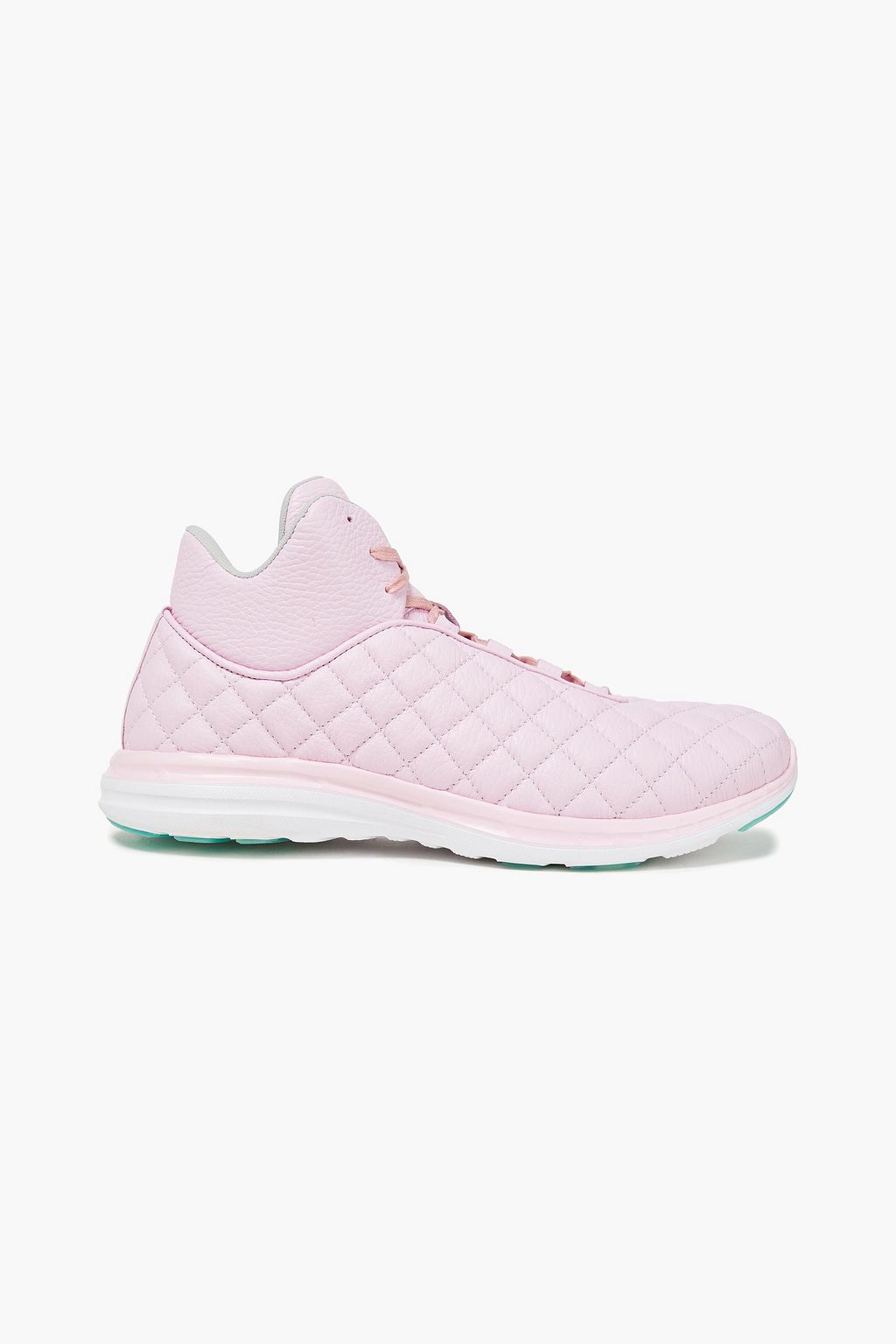 pink quilted sneakers