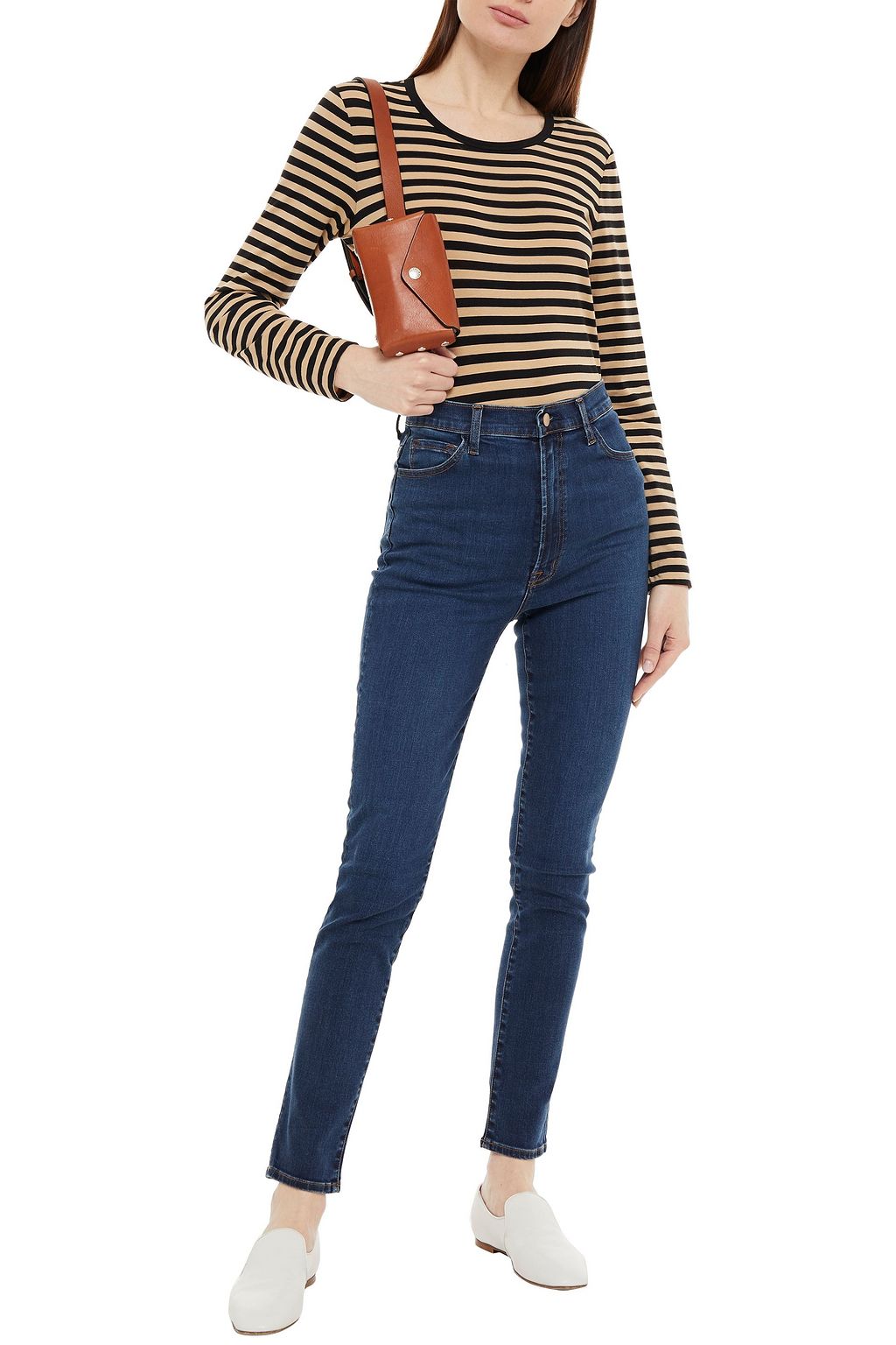 J BRAND 1212 Runway high-rise slim-leg jeans