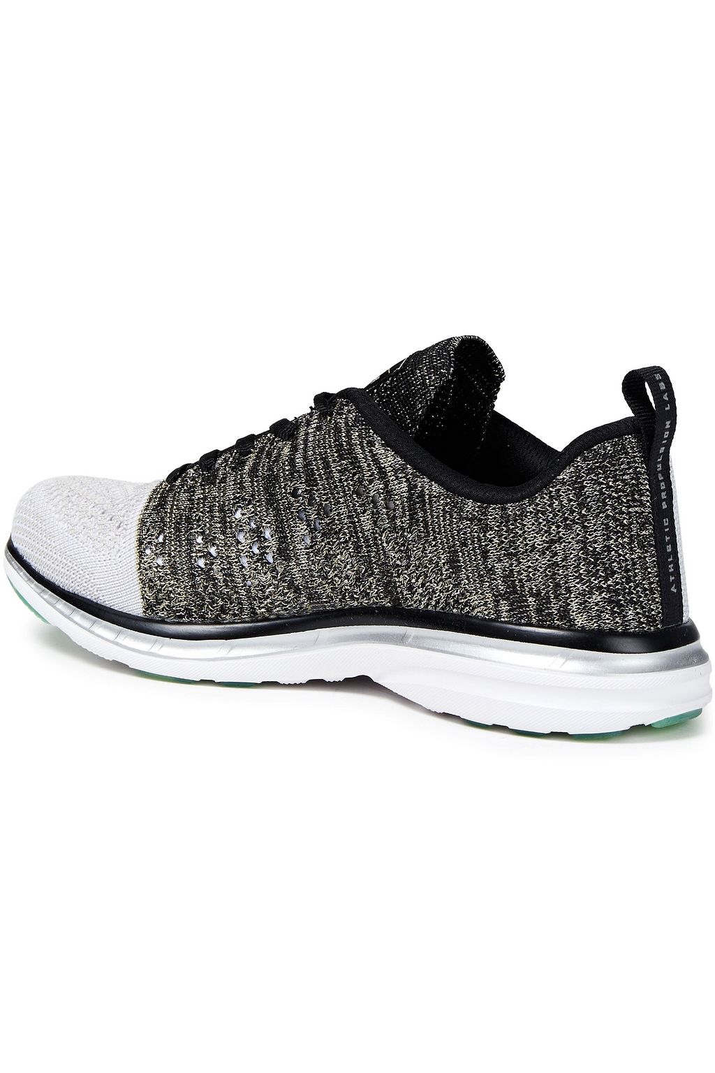 APL ATHLETIC PROPULSION LABS TechLoom Pro metallic stretch-knit sneakers