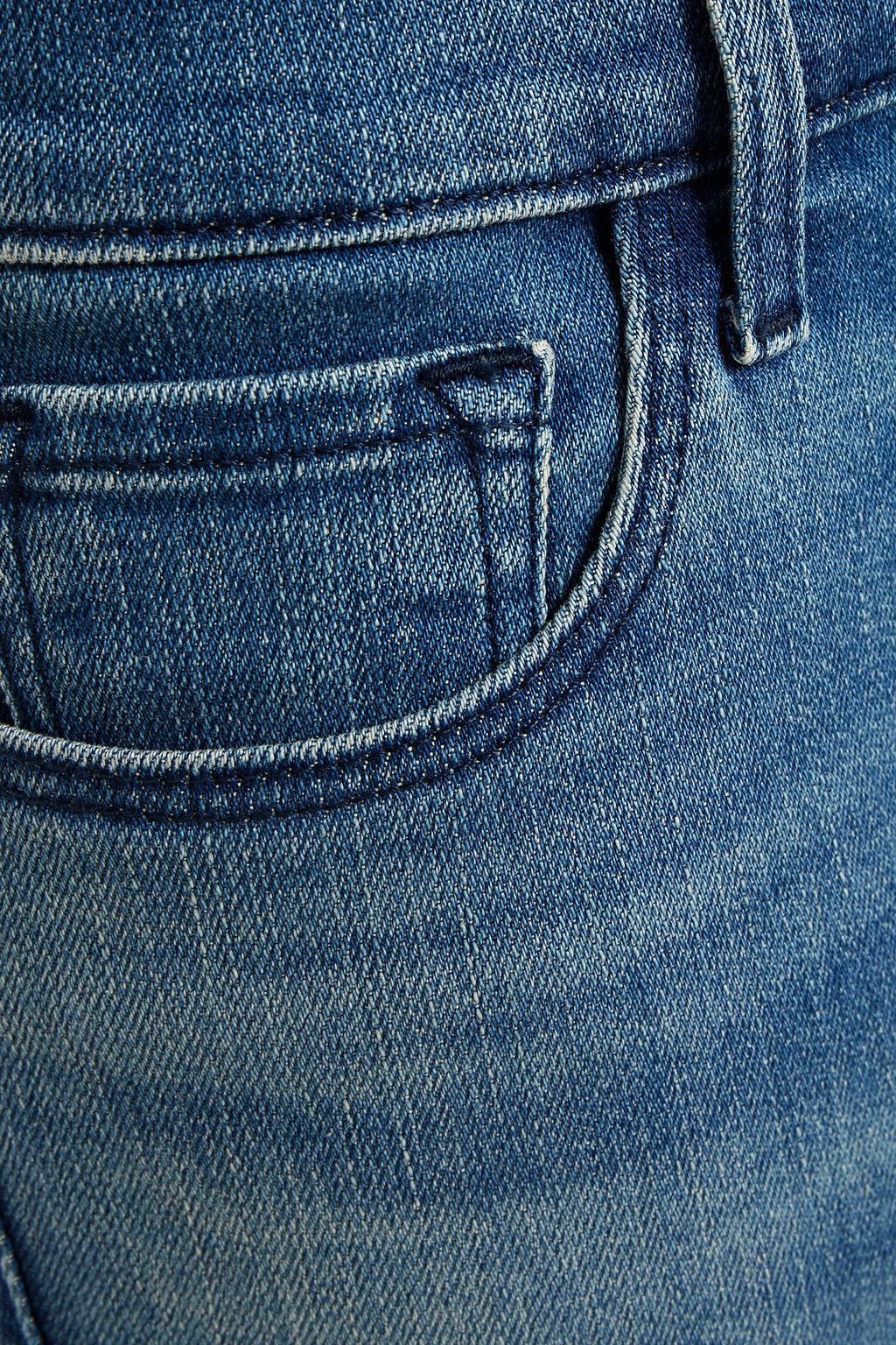 J BRAND Cropped low-rise skinny jeans