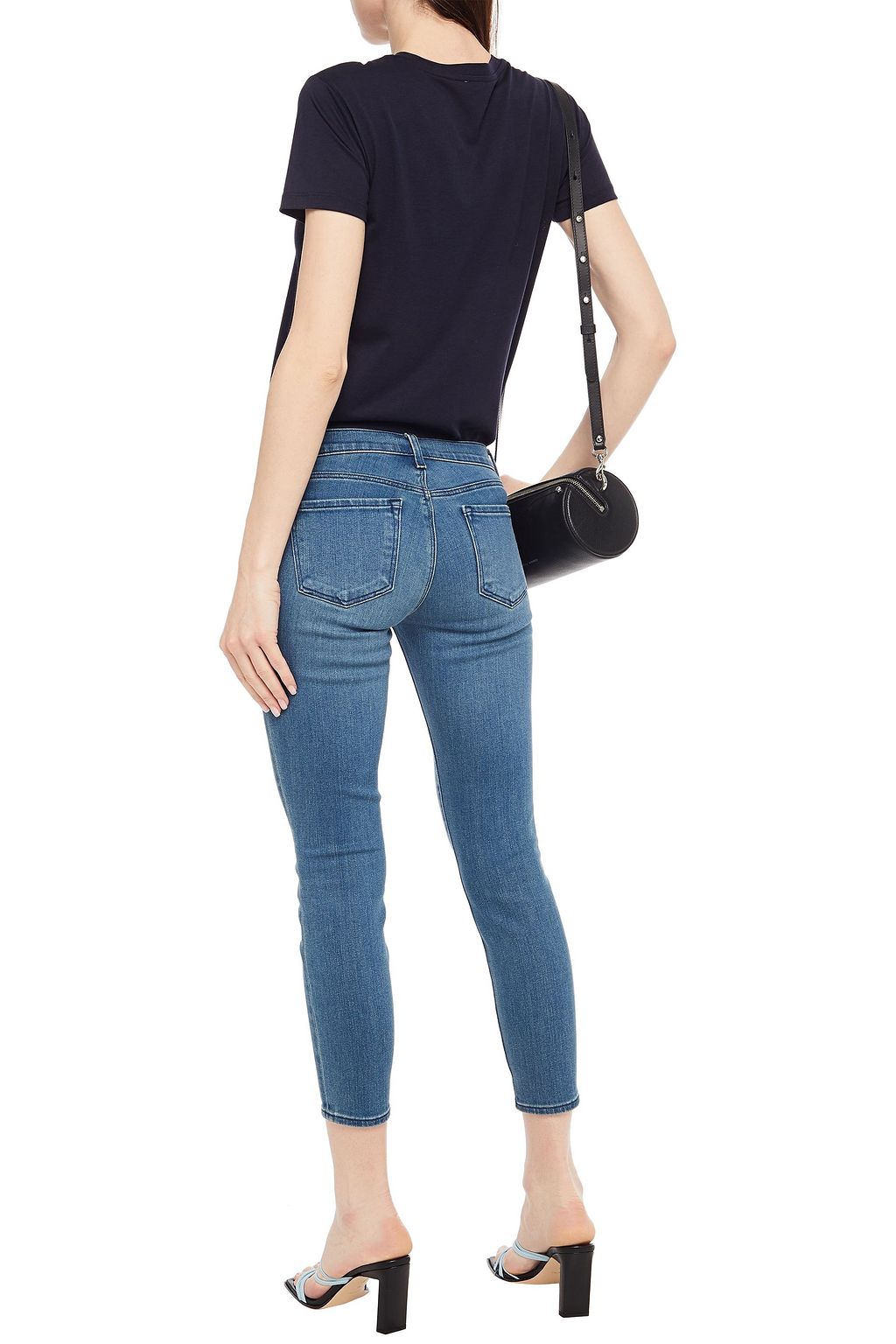 J BRAND Cropped low-rise skinny jeans