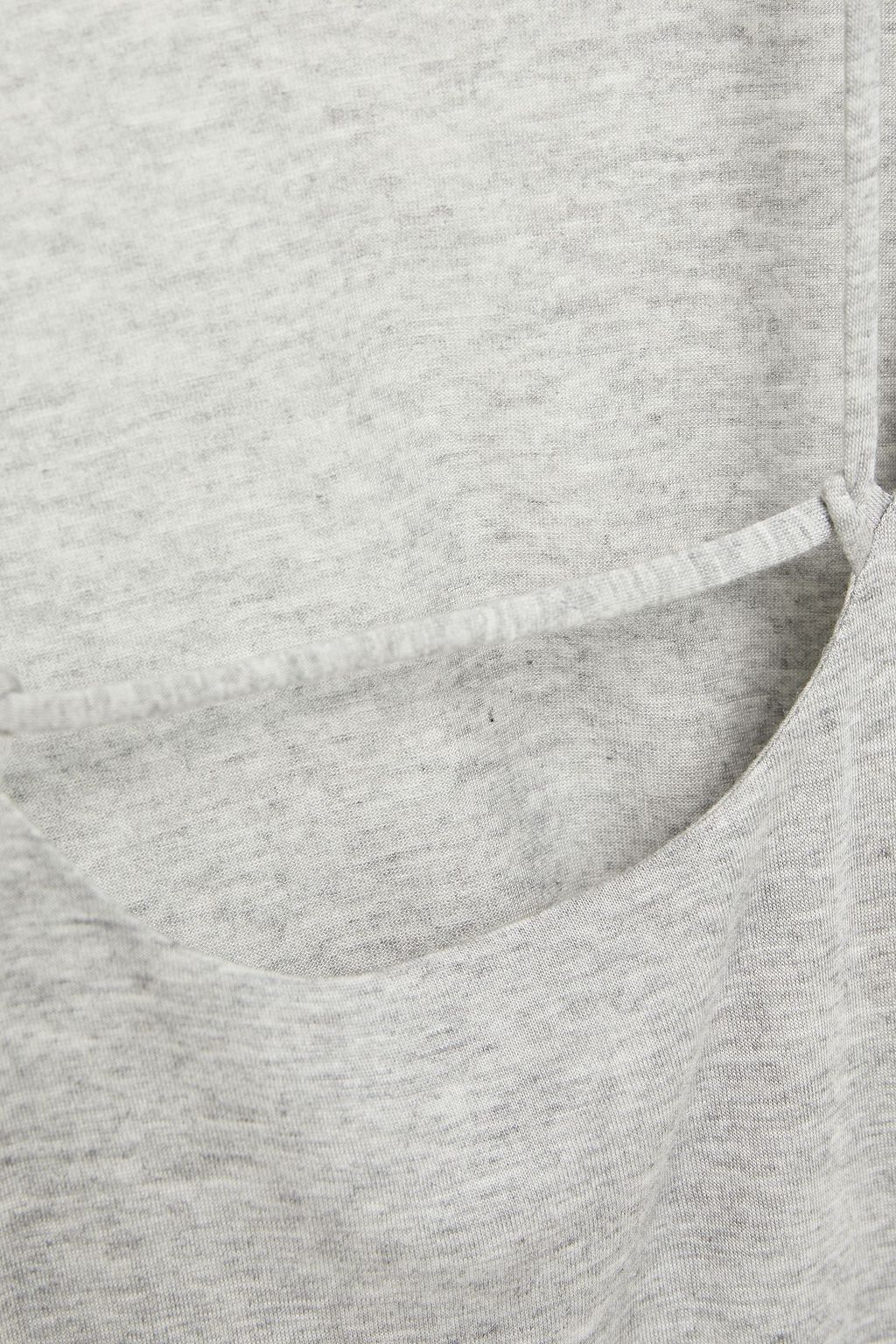 LANSTON Cutout mélange Micro Modal jersey T-shirt