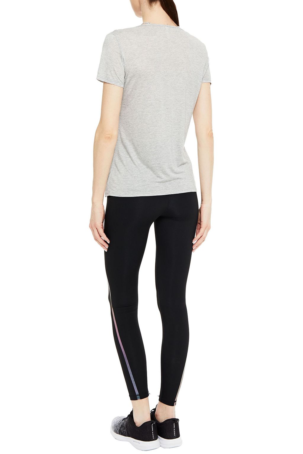 LANSTON Cutout mélange Micro Modal jersey T-shirt