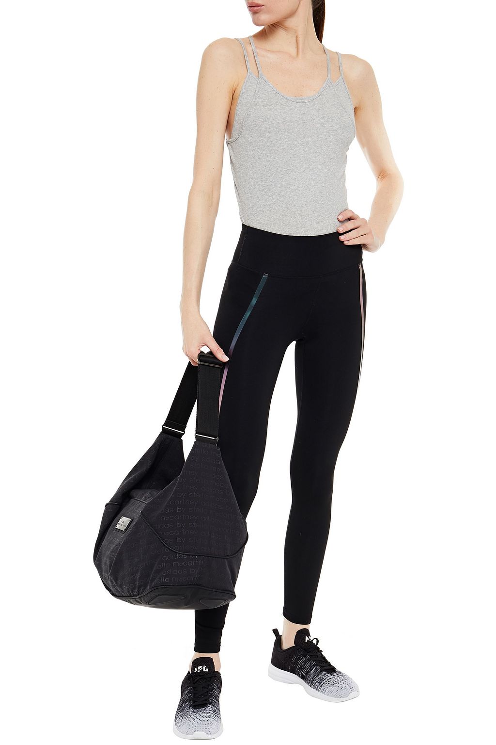 LANSTON Layered ribbed Micro Modal-blend jersey camisole