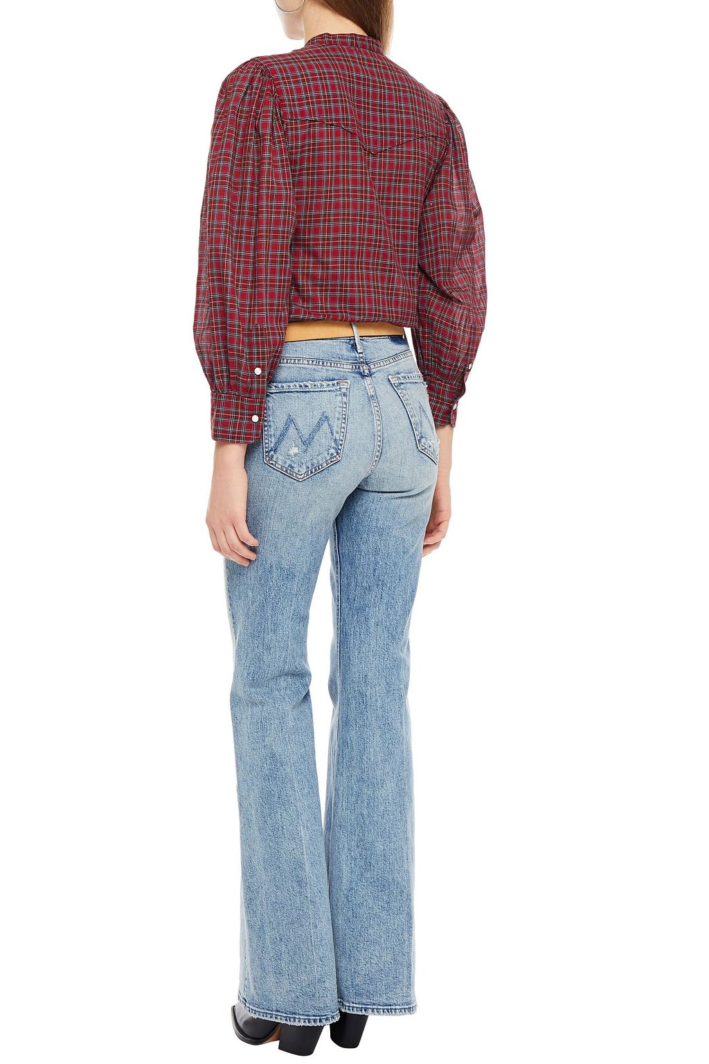 NILI LOTAN Maisie checked cotton shirt