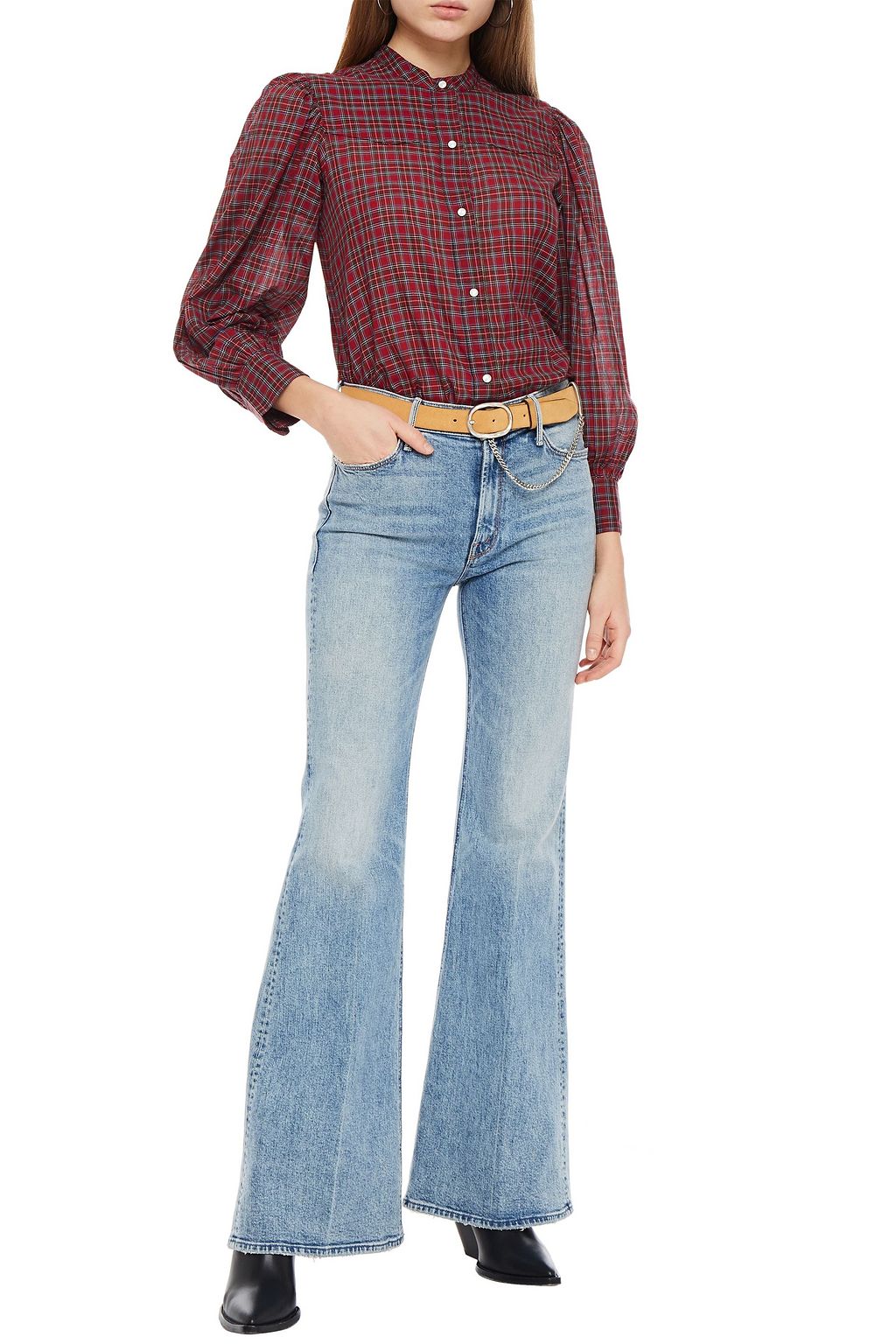 NILI LOTAN Maisie checked cotton shirt